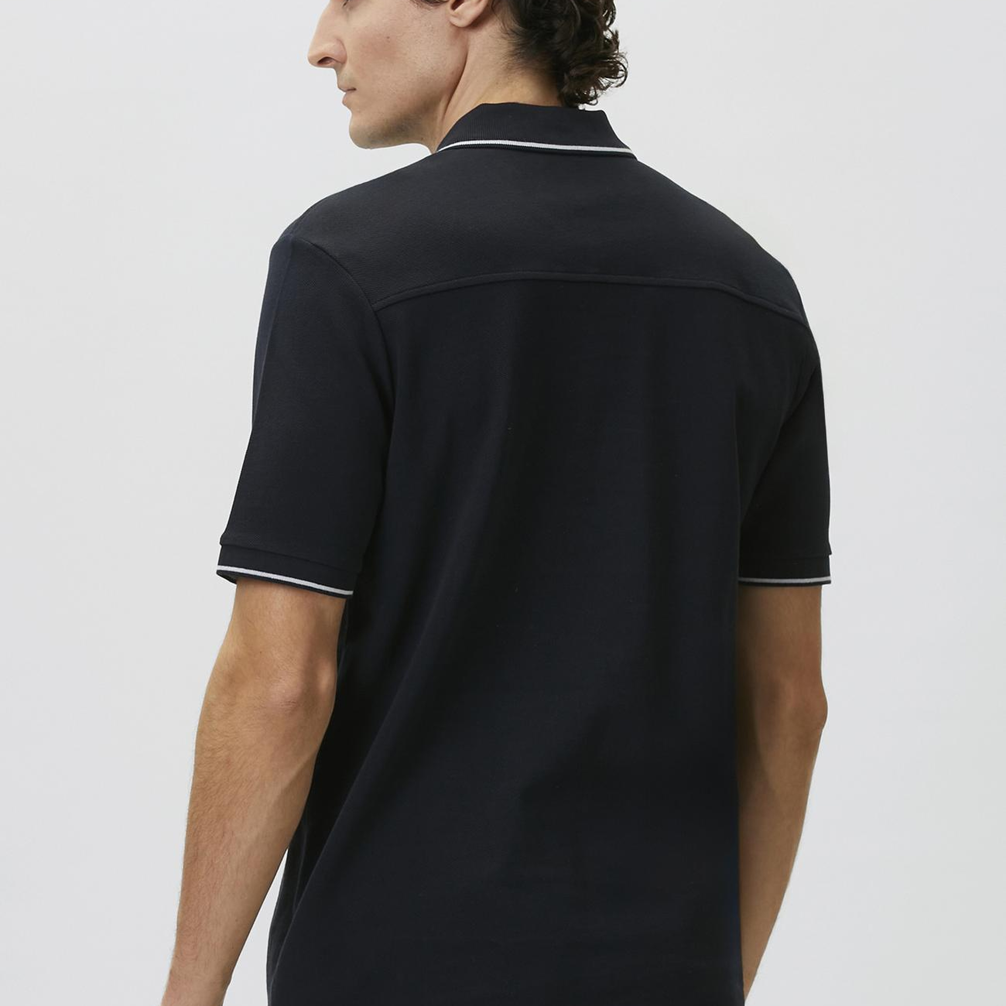 Network Erkek Lacivert Polo Yaka Patı Renkli T-shirt