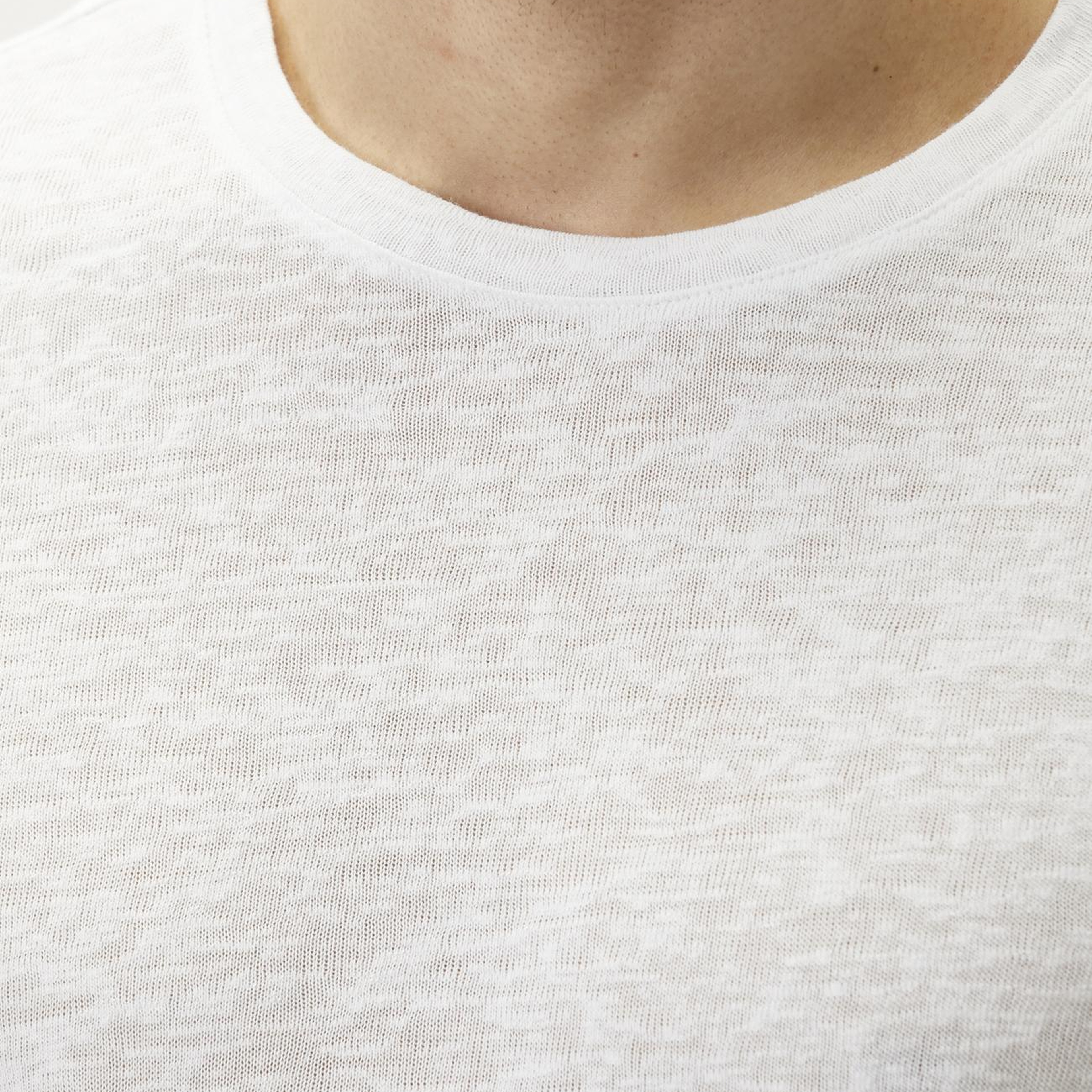 Network Erkek Beyaz Basic T-shirt