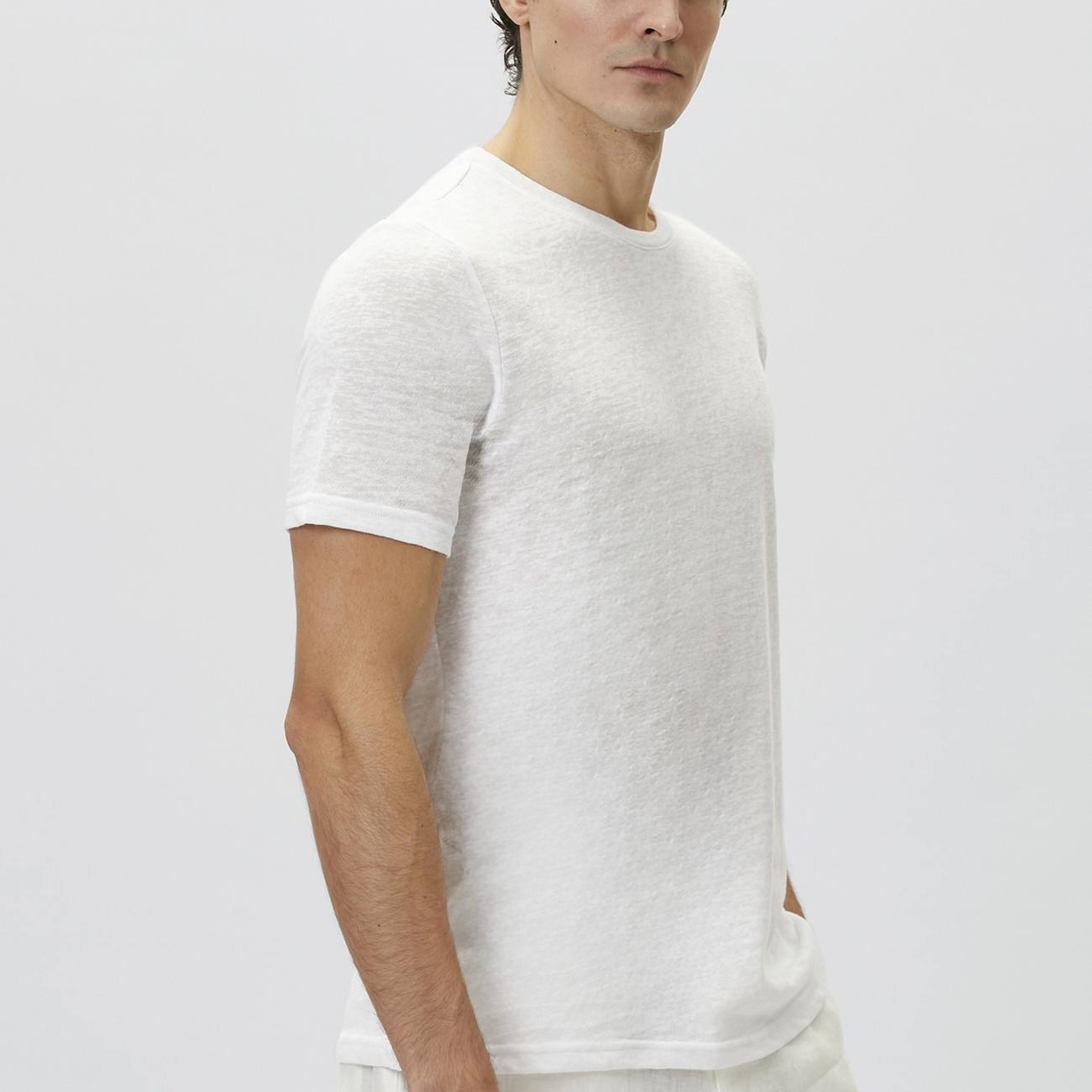 Network Erkek Beyaz Basic T-shirt