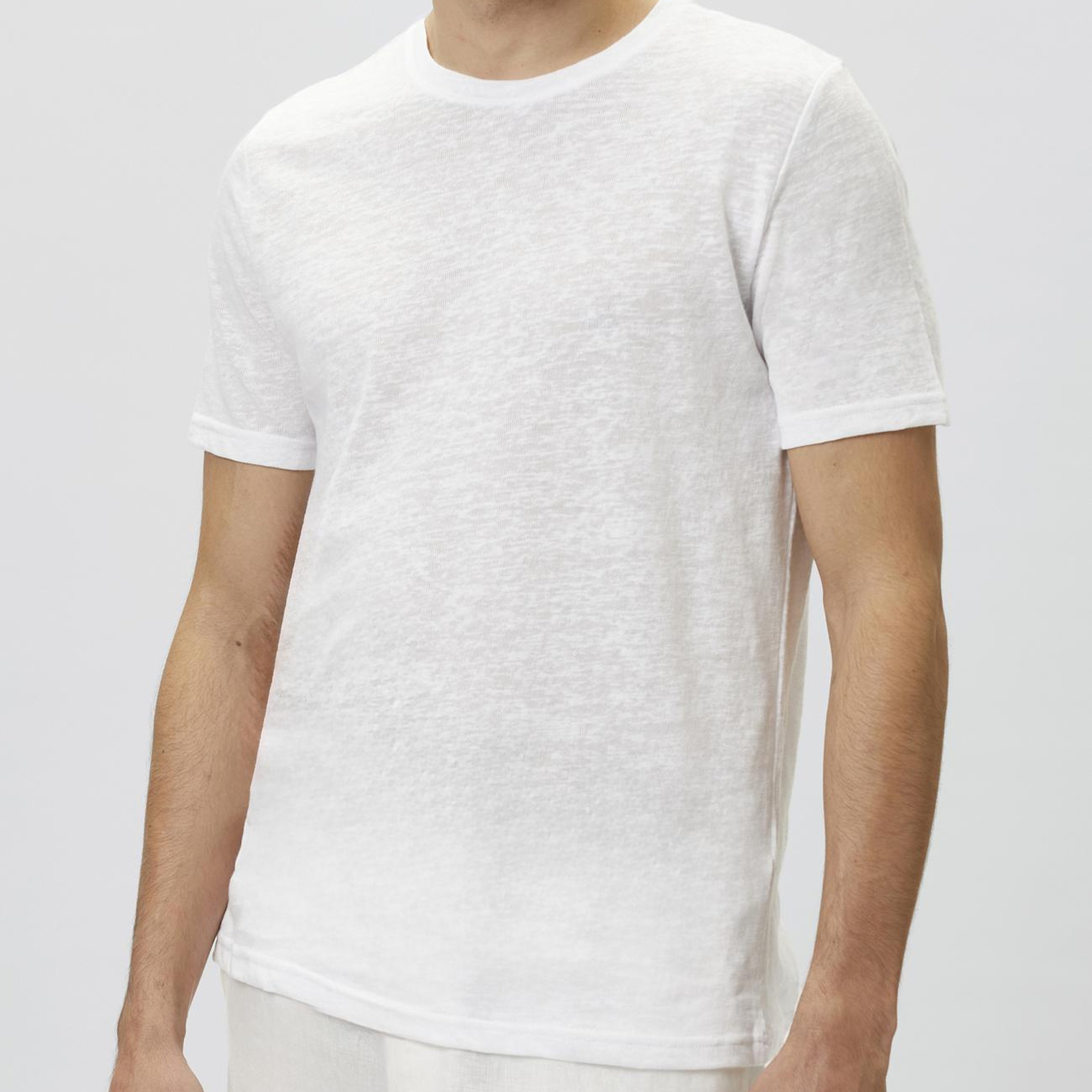 Network Erkek Beyaz Basic T-shirt