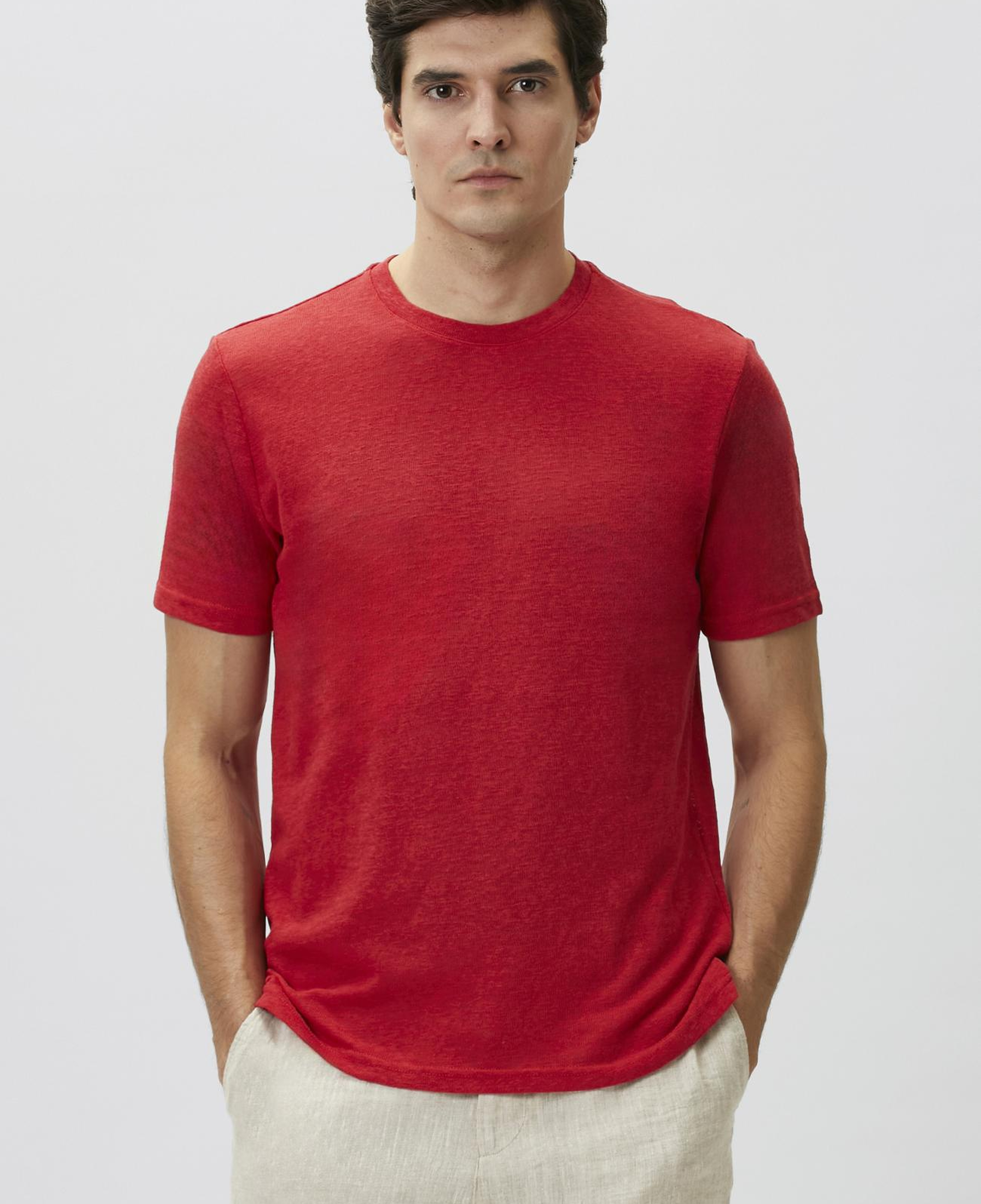 Network Erkek Kırmızı Basic T-shirt