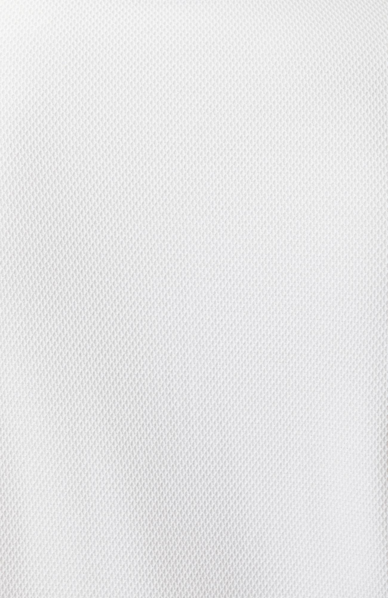 Network Erkek Slim Fit Beyaz Polo Yaka Jakarlı Pike T-shirt