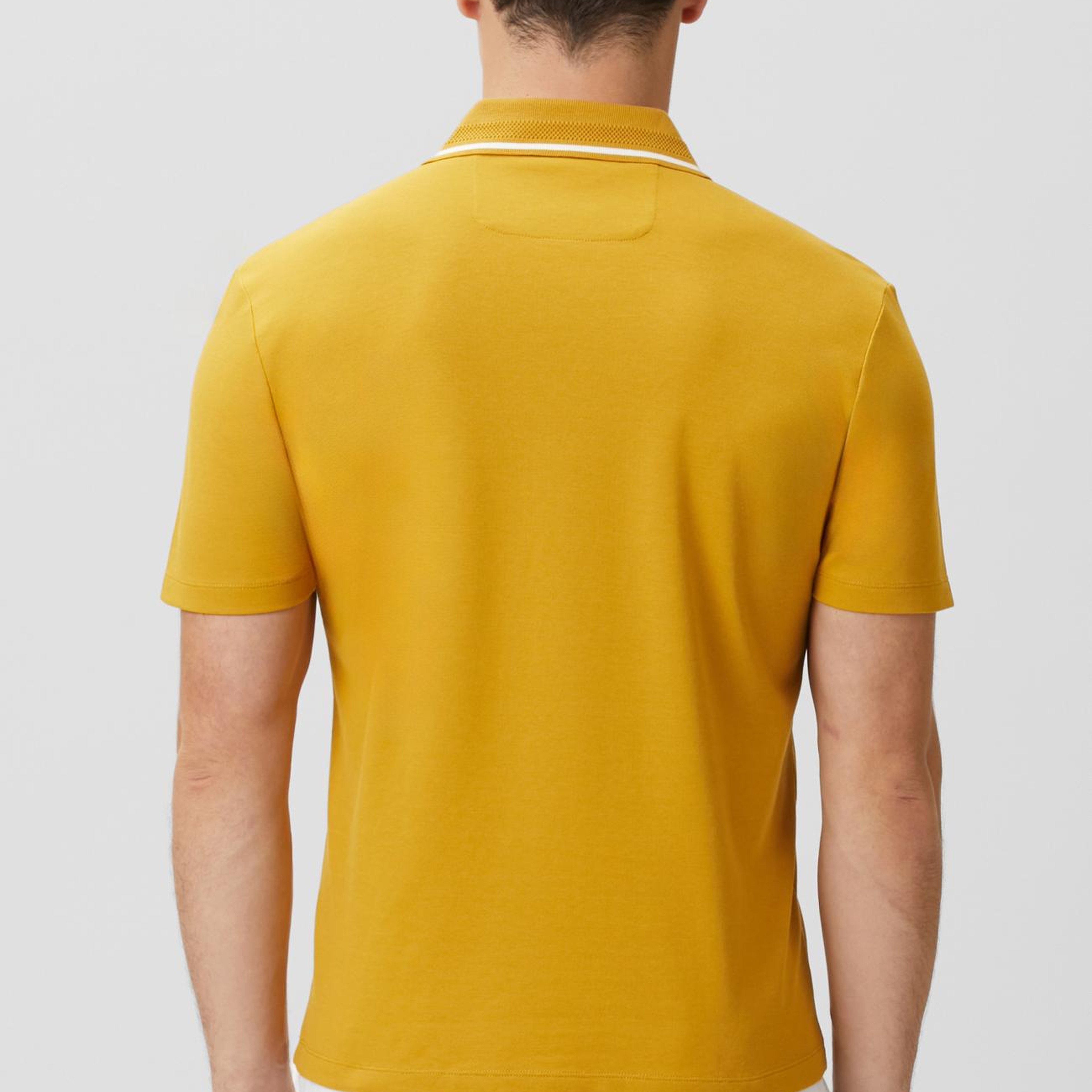 Network Erkek Sarı Polo Yaka Çıtçıtlı T-shirt
