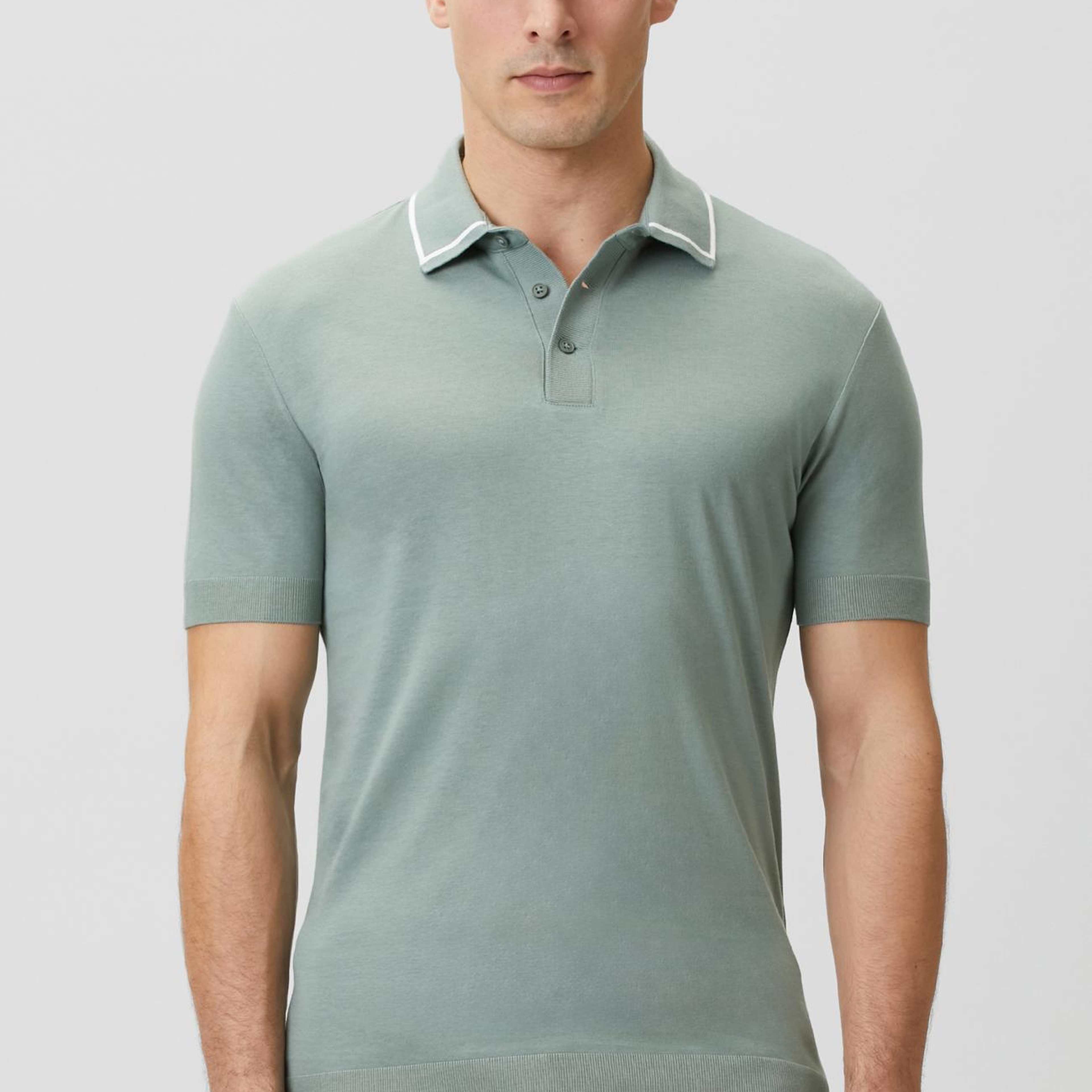 Network Erkek Mint Polo Yaka Düğmeli T-shirt