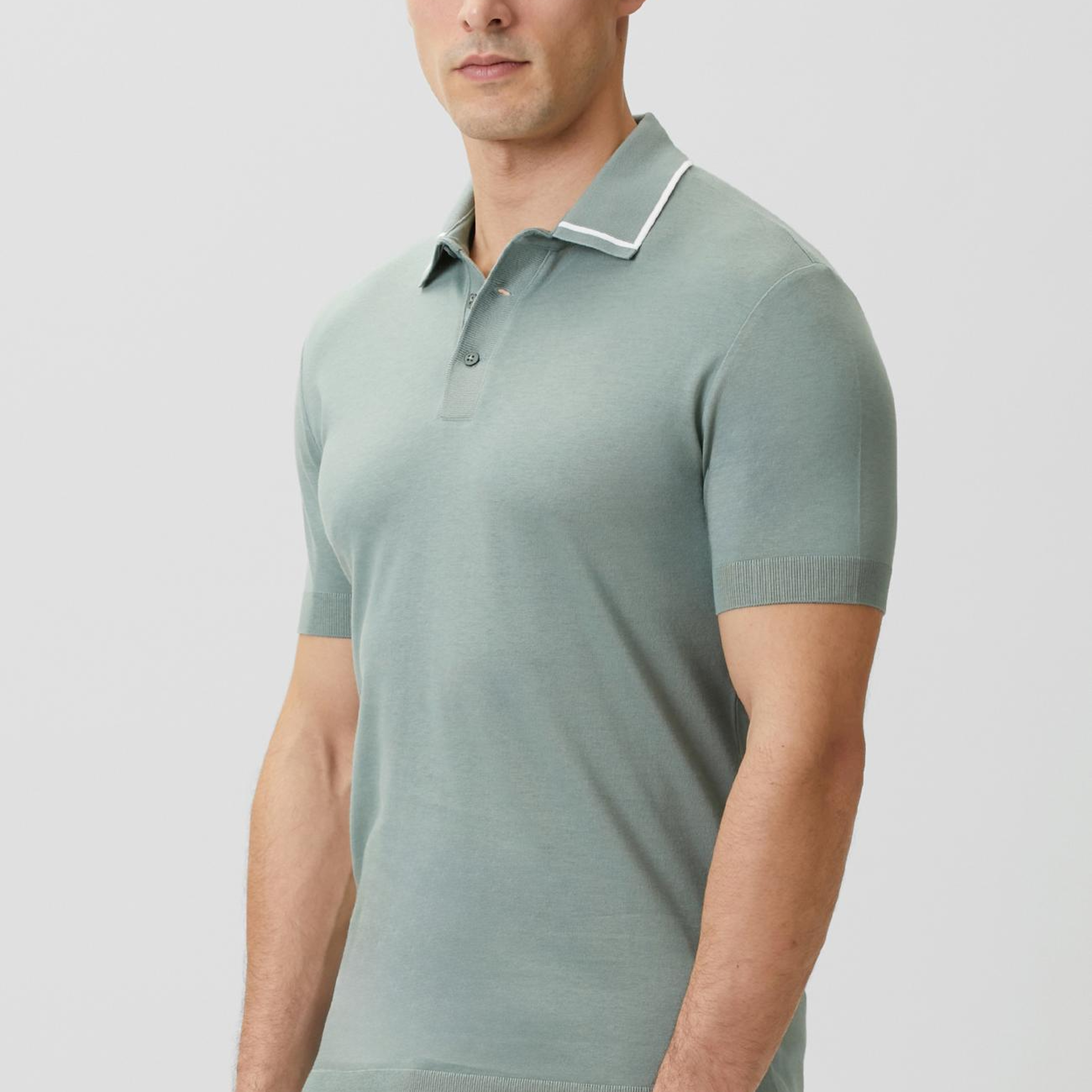 Network Erkek Mint Polo Yaka Düğmeli T-shirt