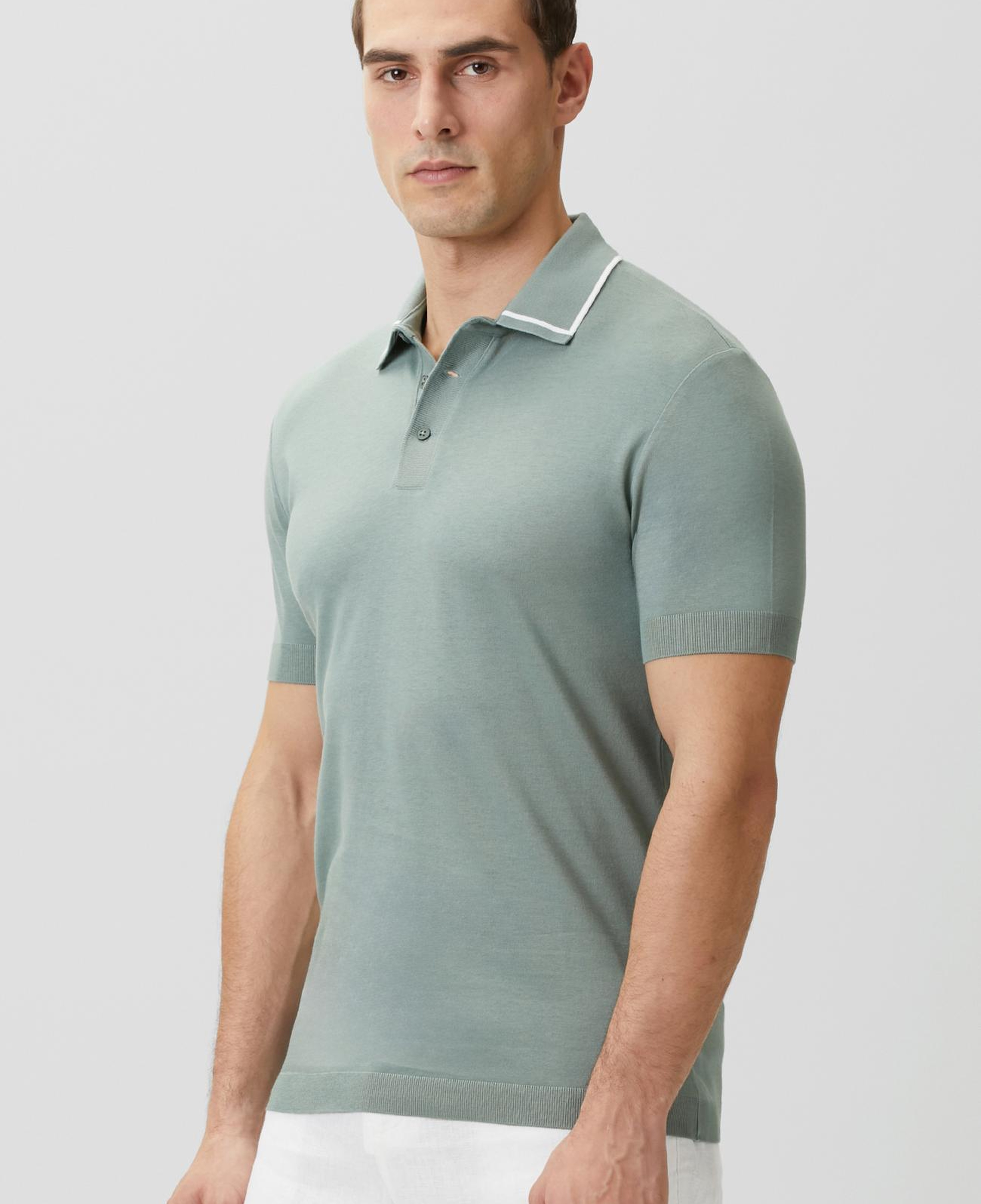 Network Erkek Mint Polo Yaka Düğmeli T-shirt