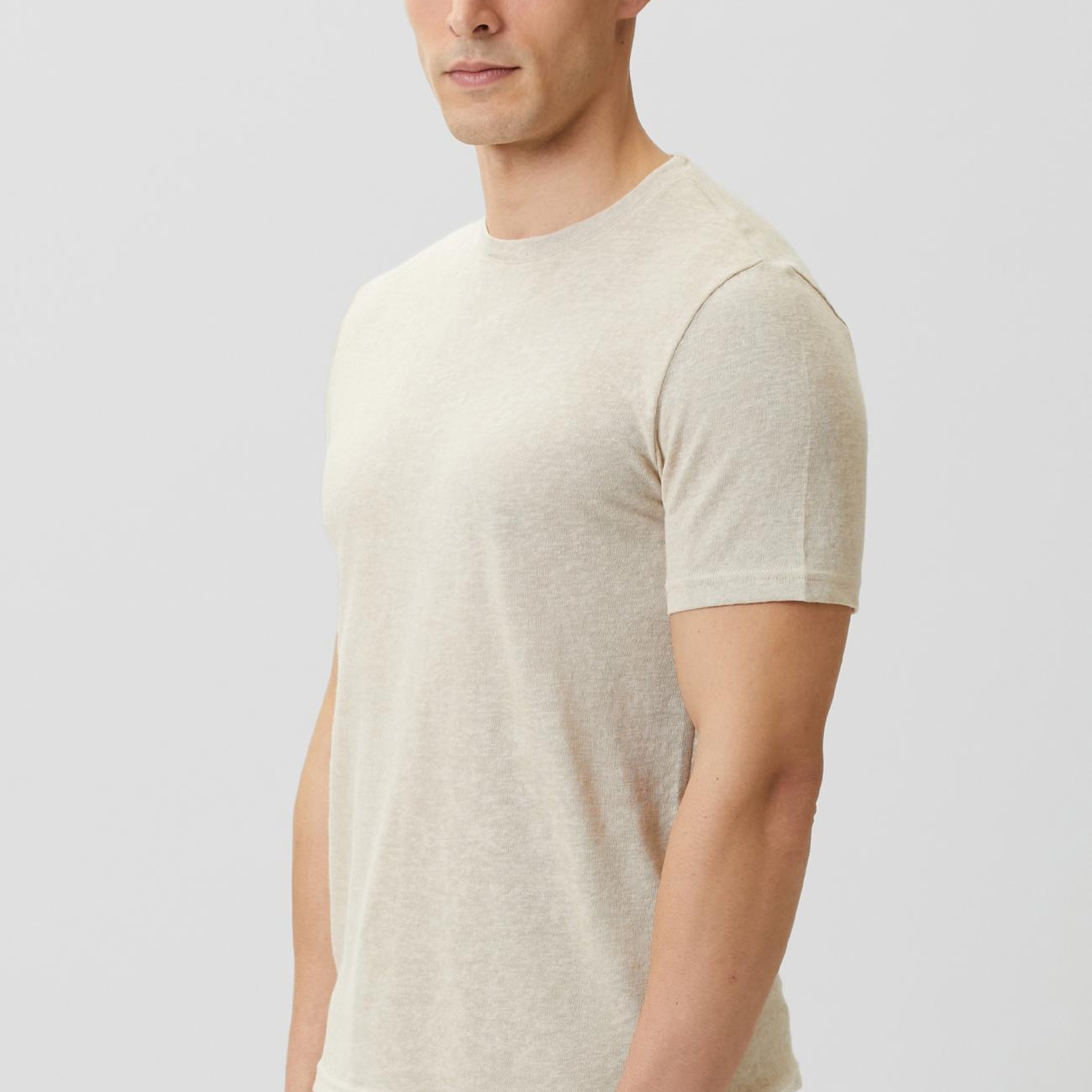 Network Erkek Bej Basic T-shirt