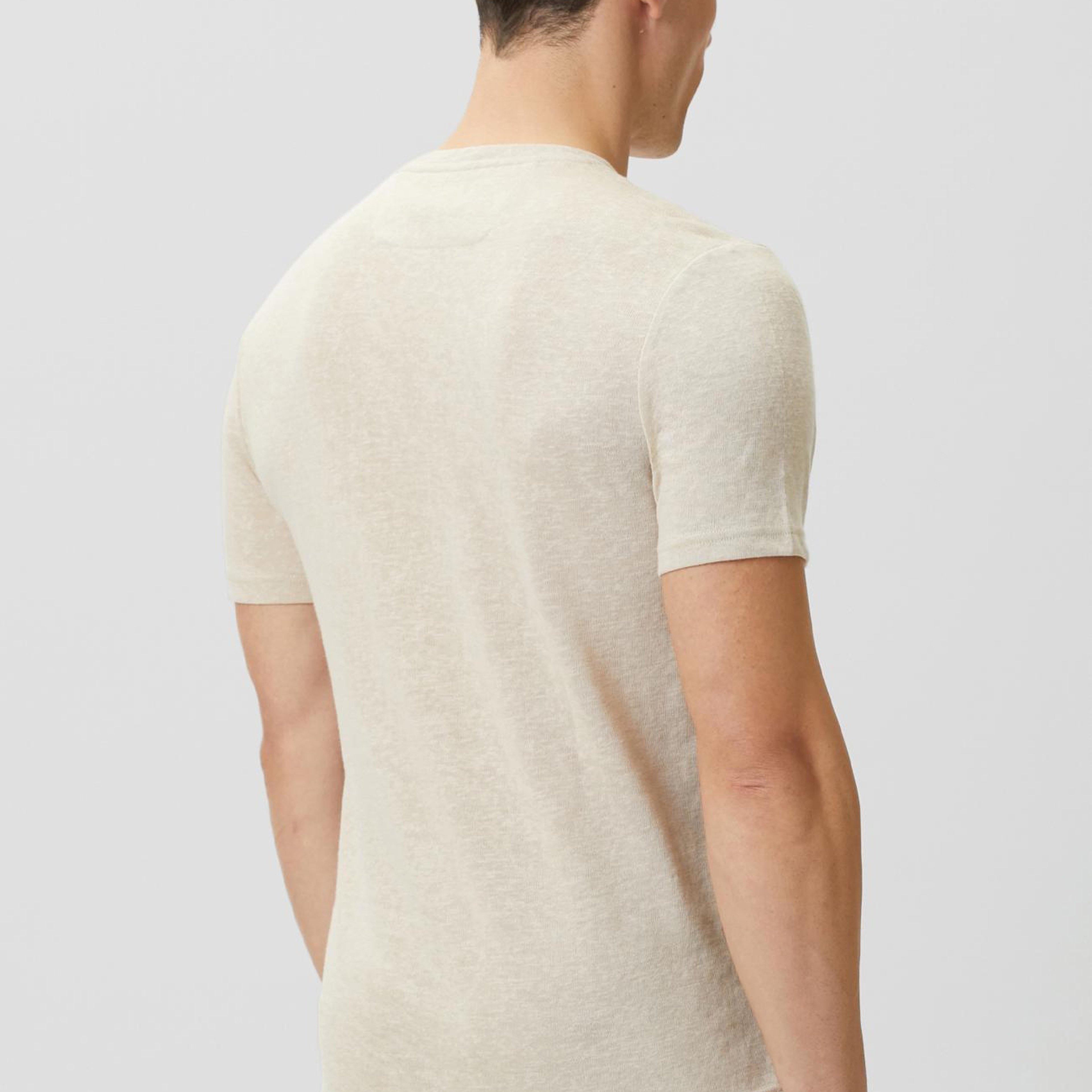 Network Erkek Bej Basic T-shirt