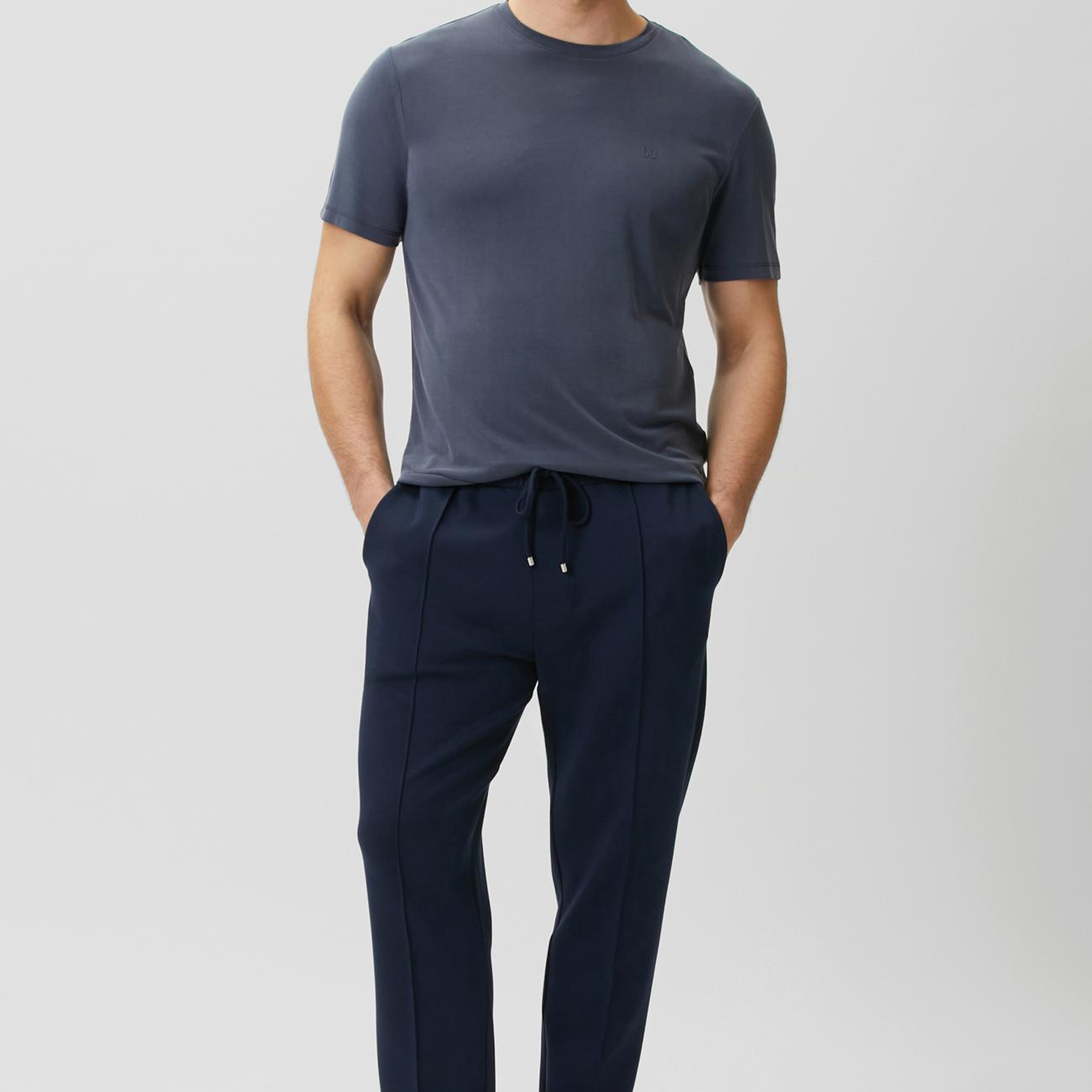 Network Erkek Comfort Fit Indigo Bisiklet Yaka Modal T-shirt