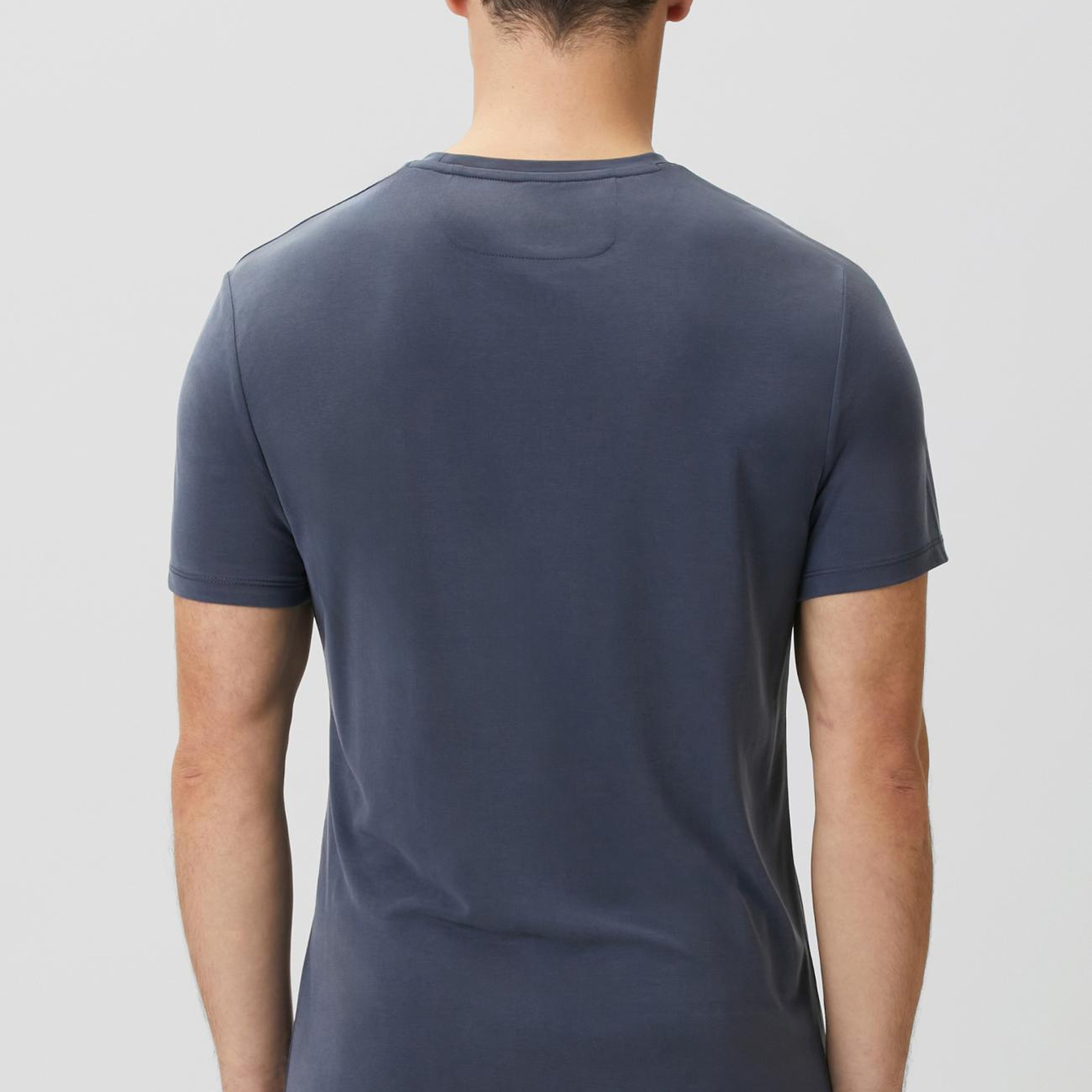 Network Erkek Comfort Fit Indigo Bisiklet Yaka Modal T-shirt