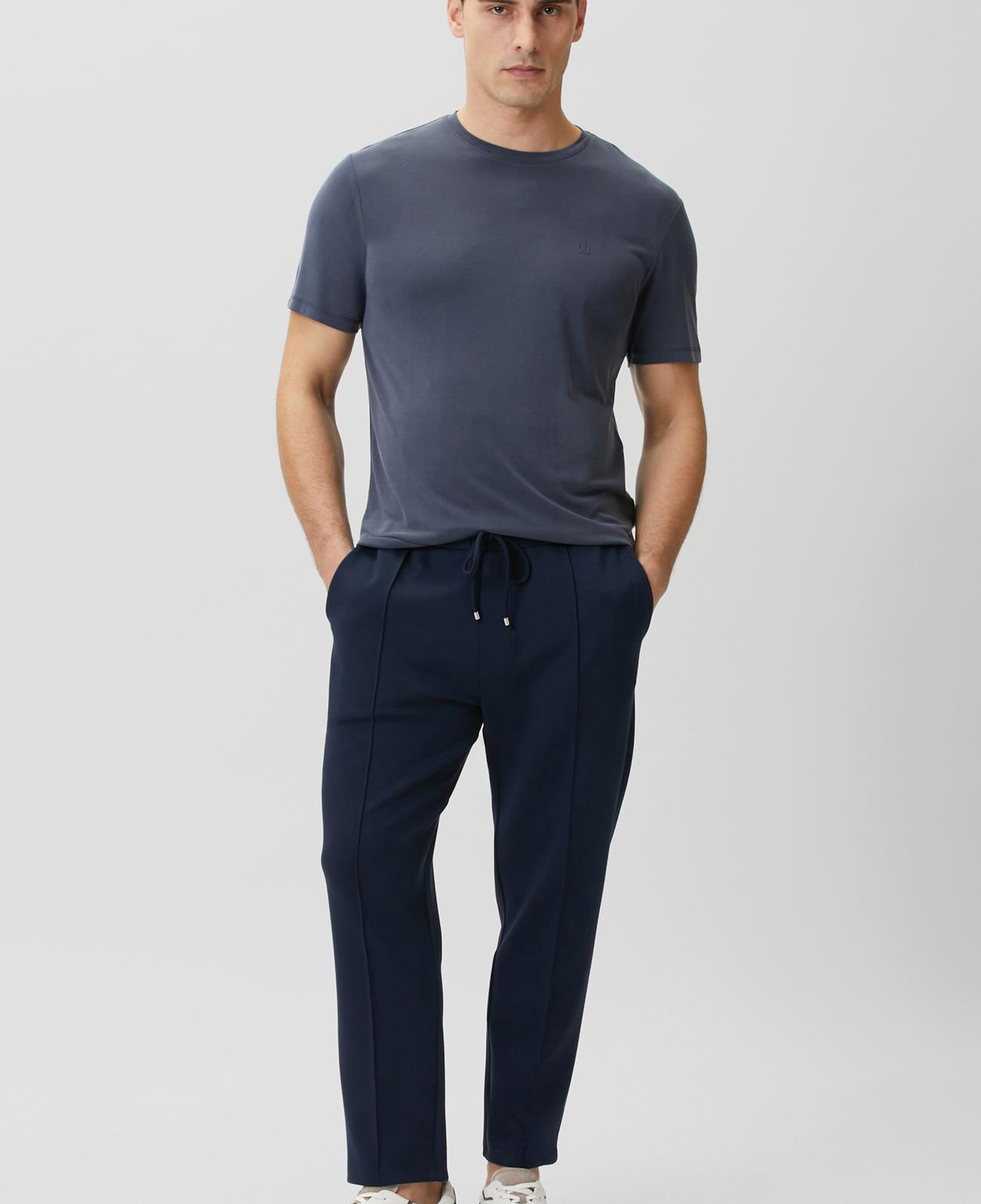 Network Erkek Comfort Fit Indigo Bisiklet Yaka Modal T-shirt