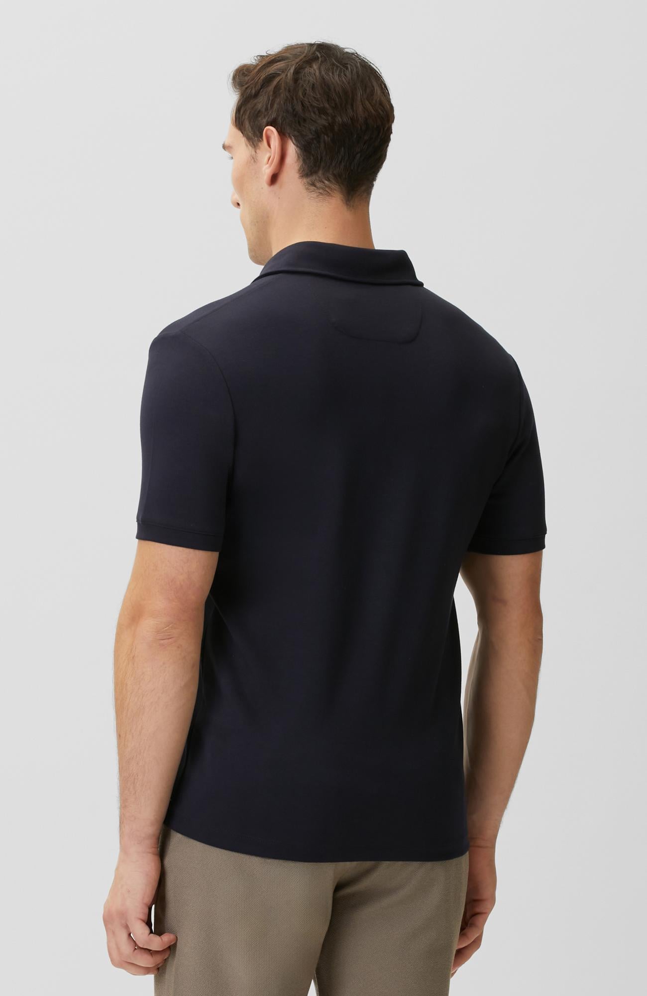 Network Erkek Lacivert Basic Polo Modal T-shirt