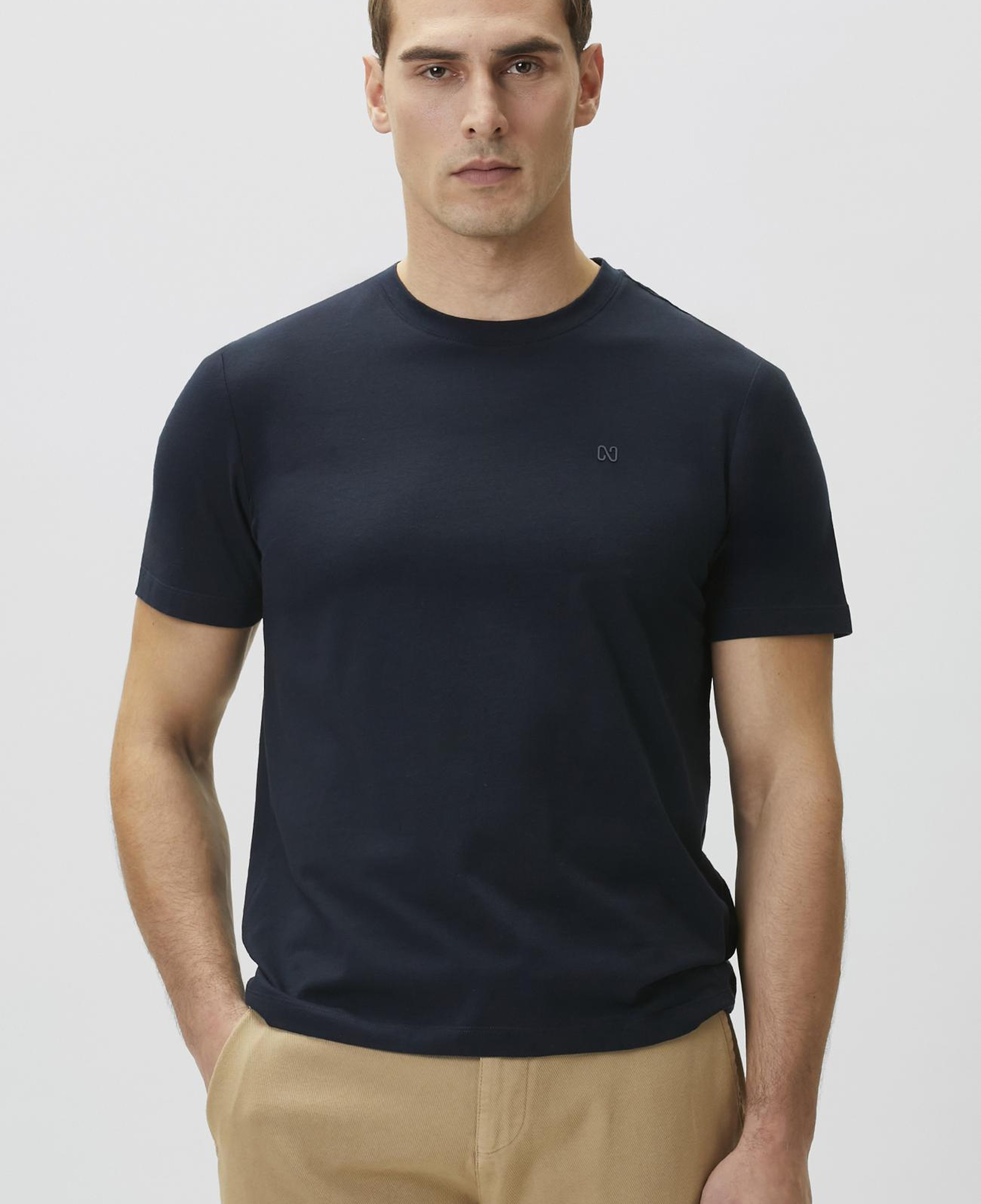 Network Erkek Lacivert Basic T-shirt