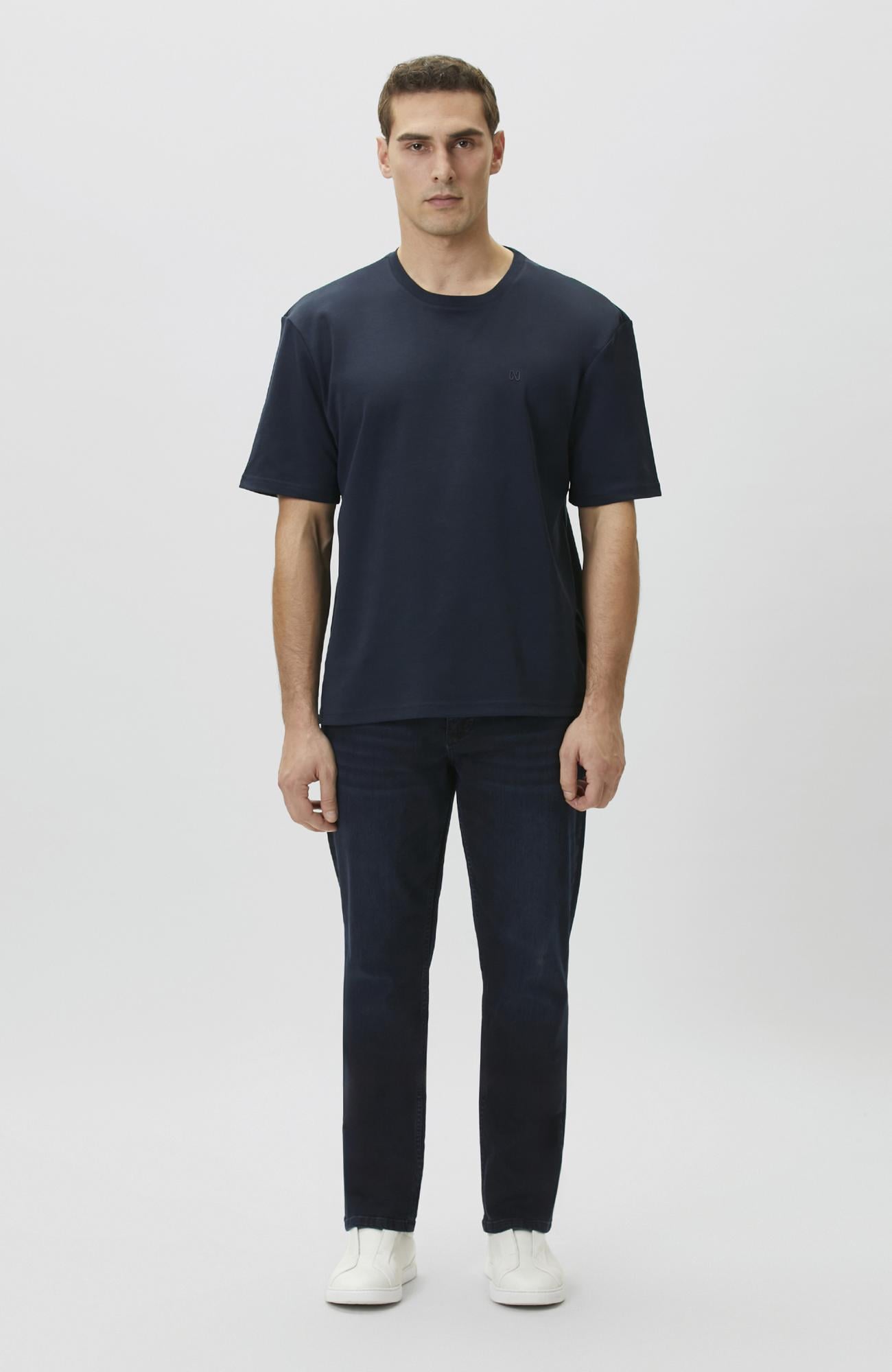 Network Erkek Lacivert Comfort Fit T-shirt