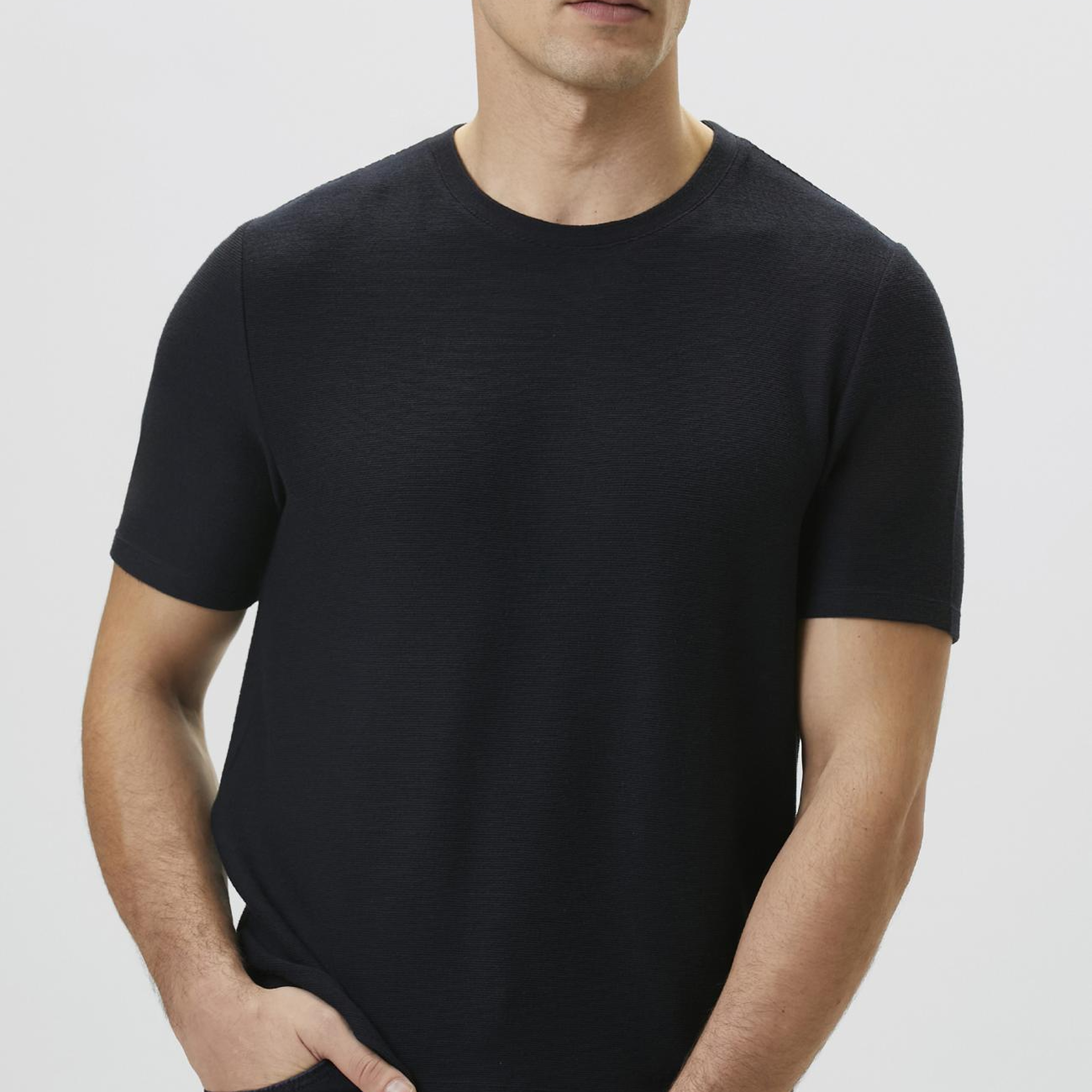 Network Erkek Lacivert Jakarlı T-shirt