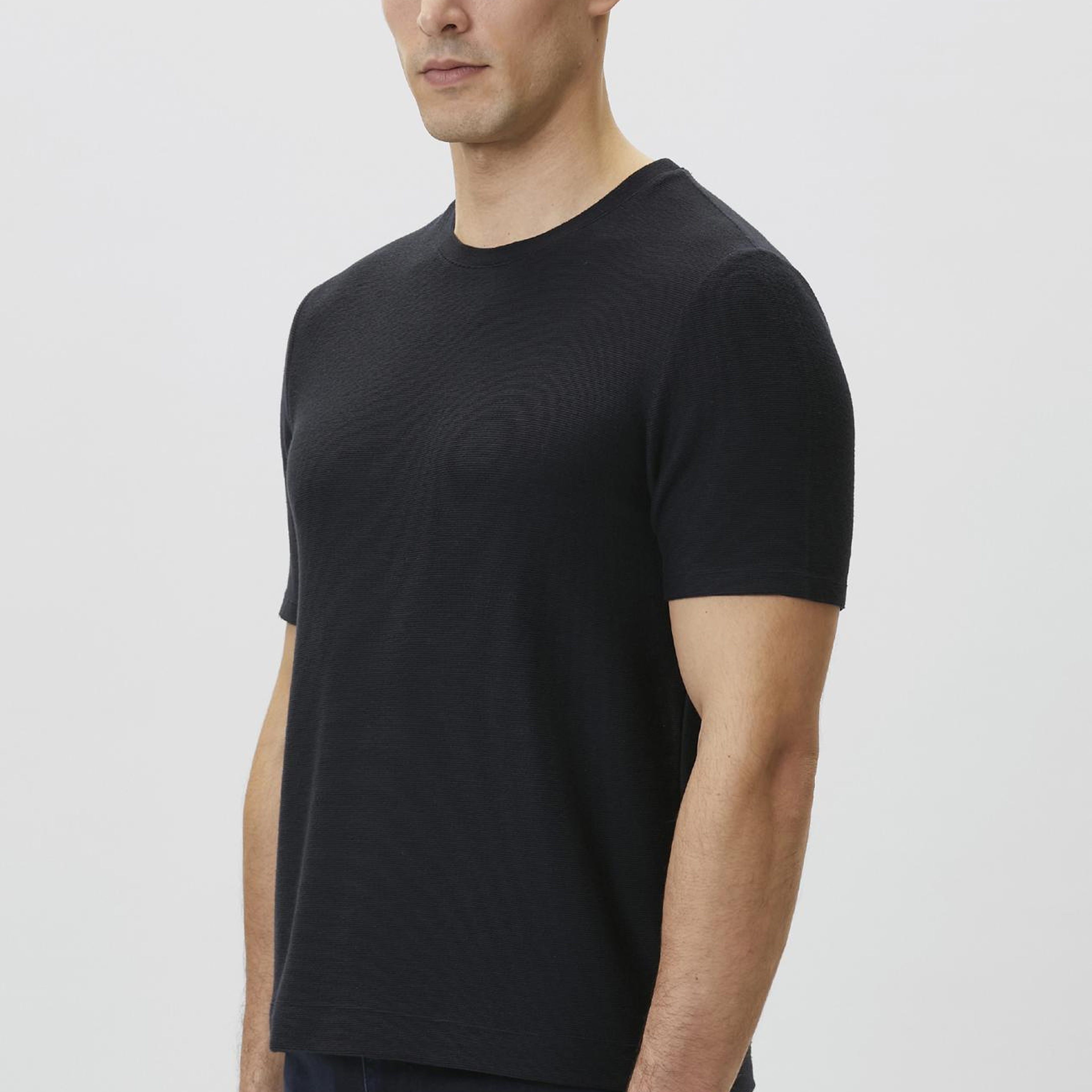Network Erkek Lacivert Jakarlı T-shirt