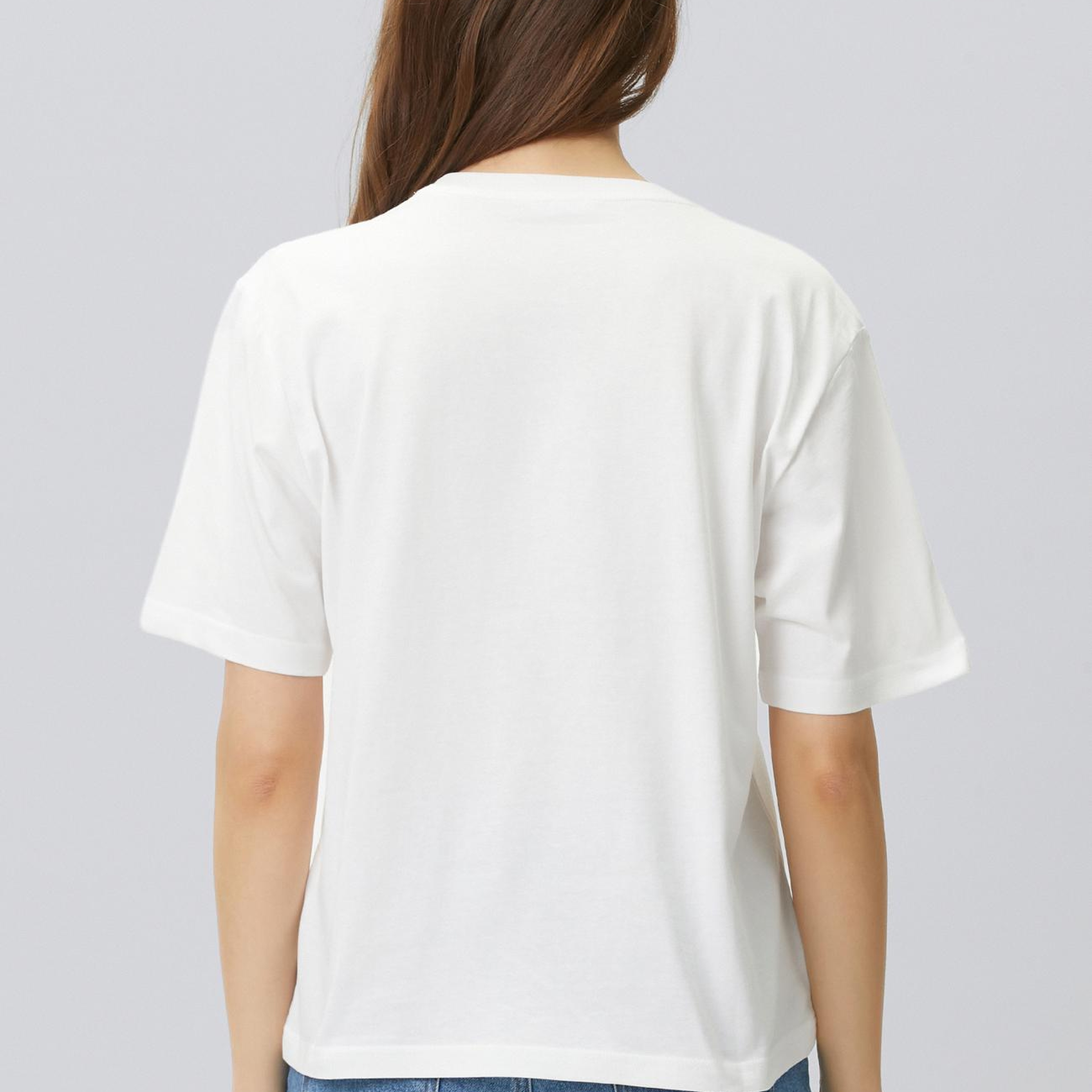Network Kadın Kırık Beyaz Baskı Detaylı T-shirt