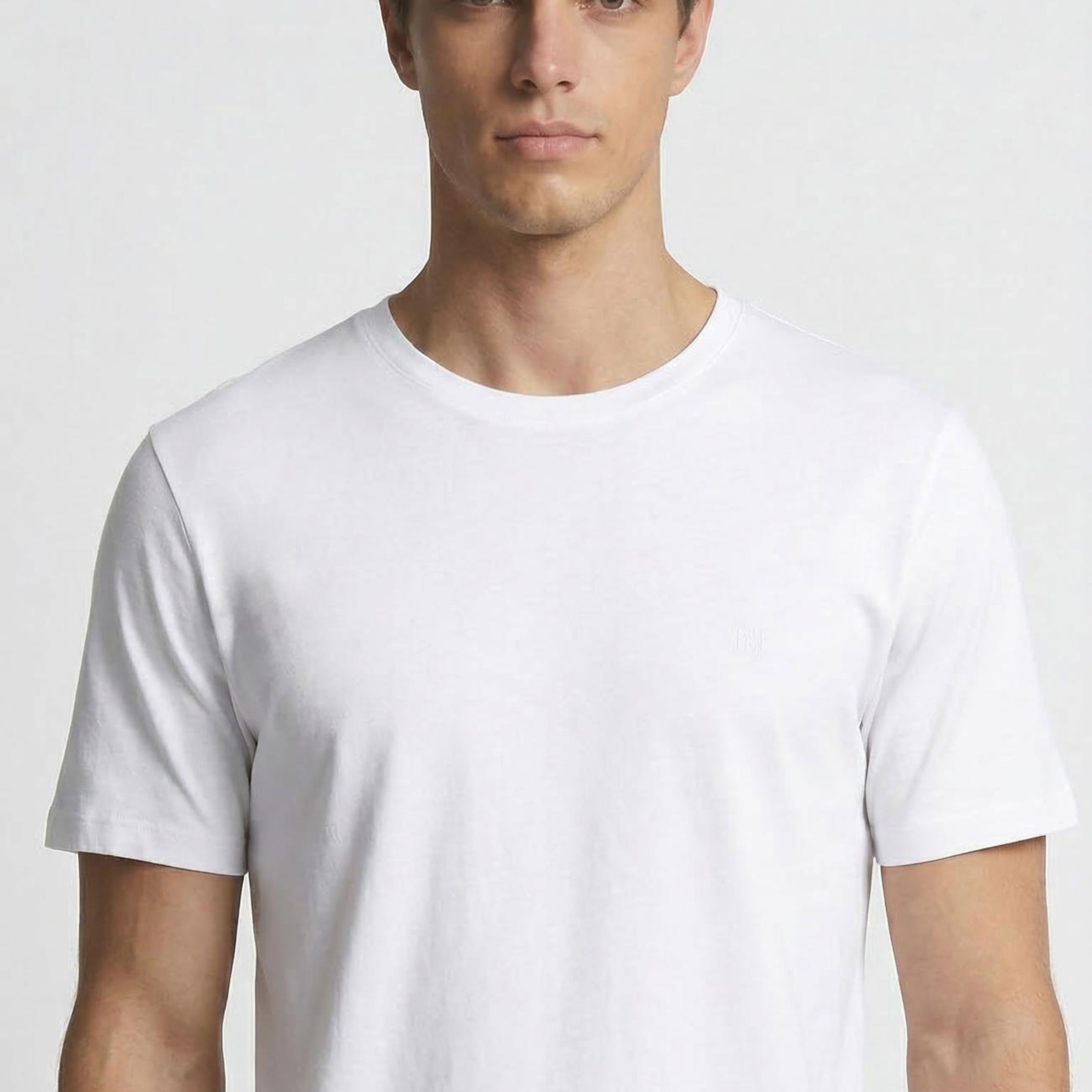 Network Erkek Beyaz Basic T-shirt