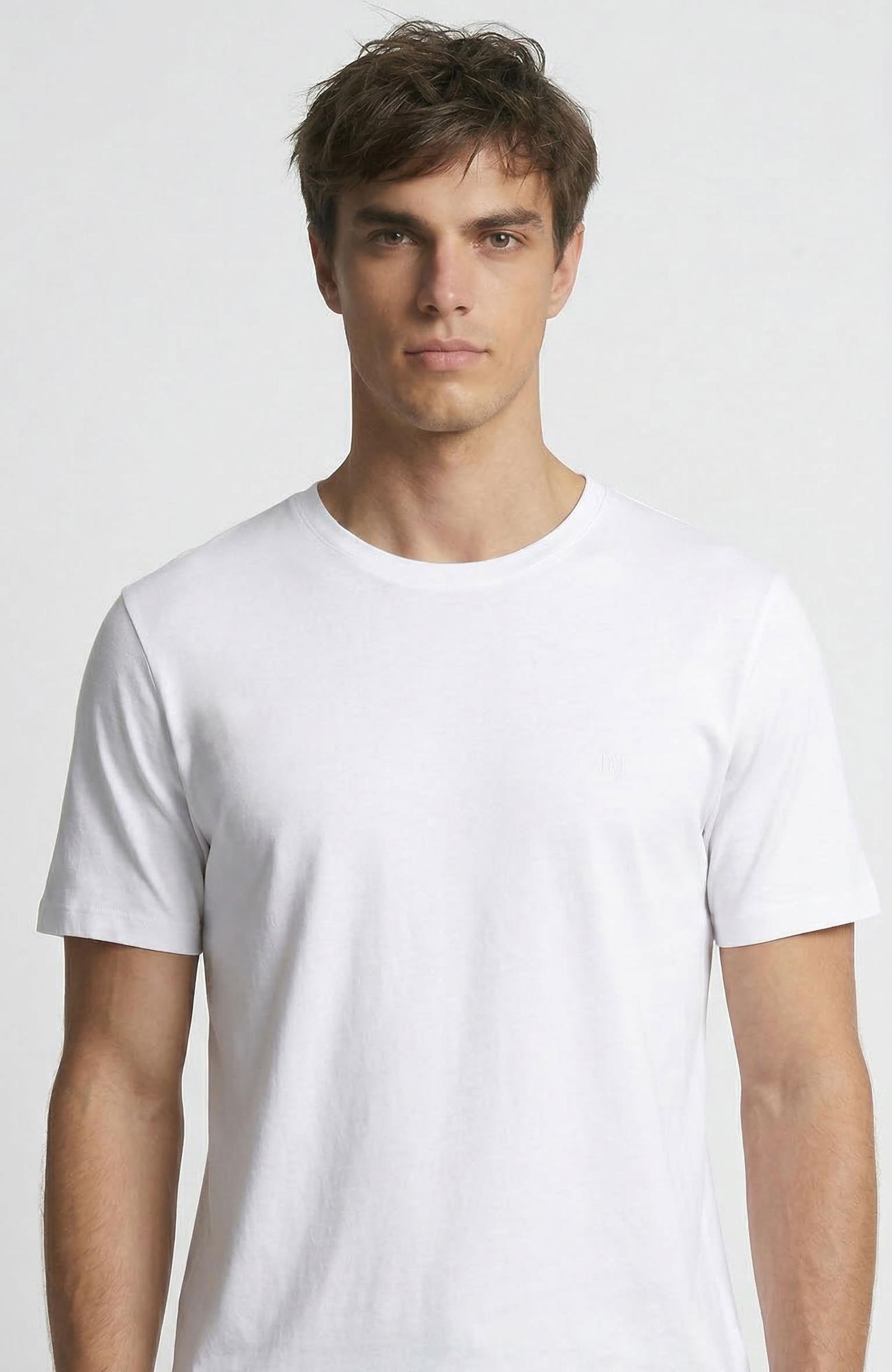 Network Erkek Beyaz Basic T-shirt