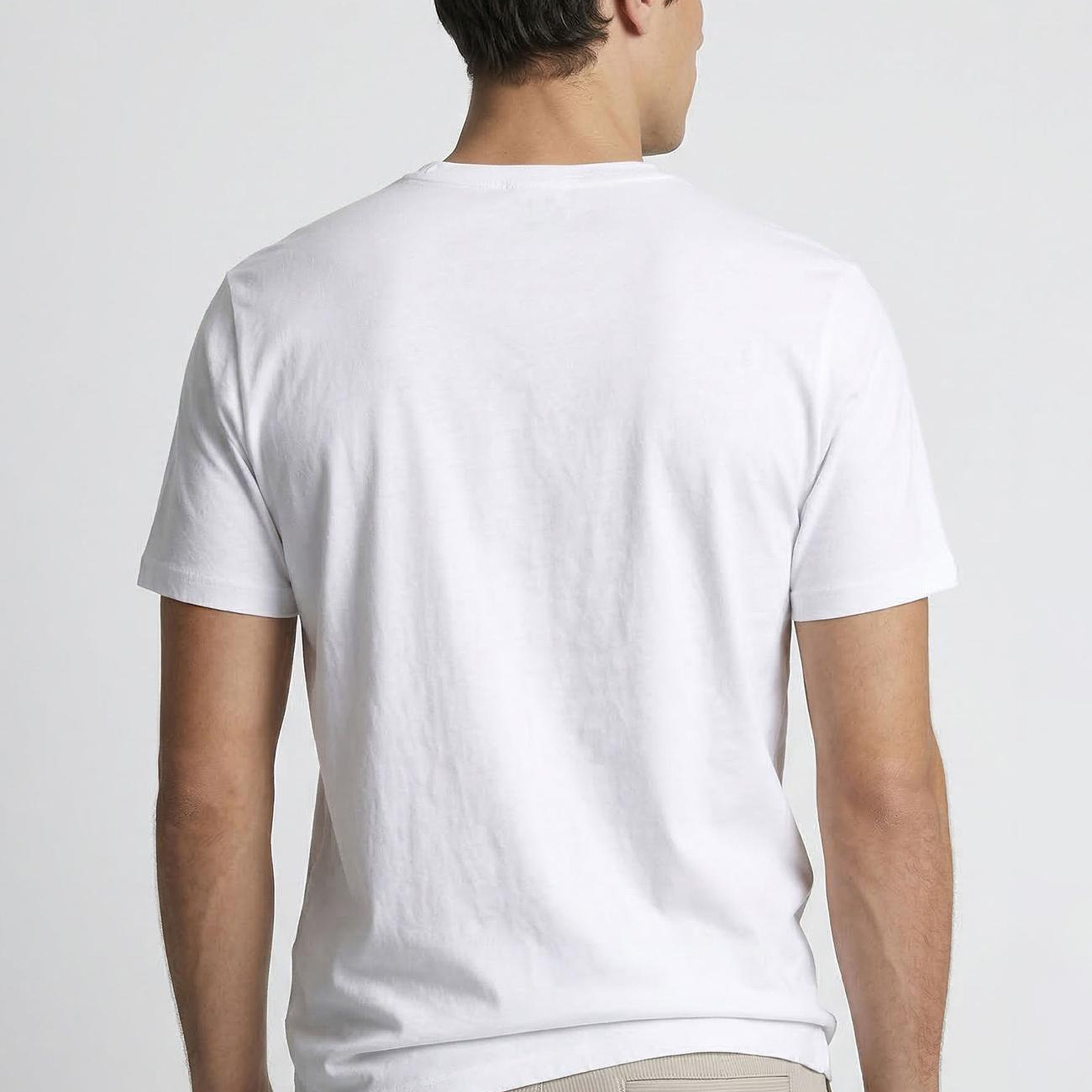 Network Erkek Beyaz Basic T-shirt