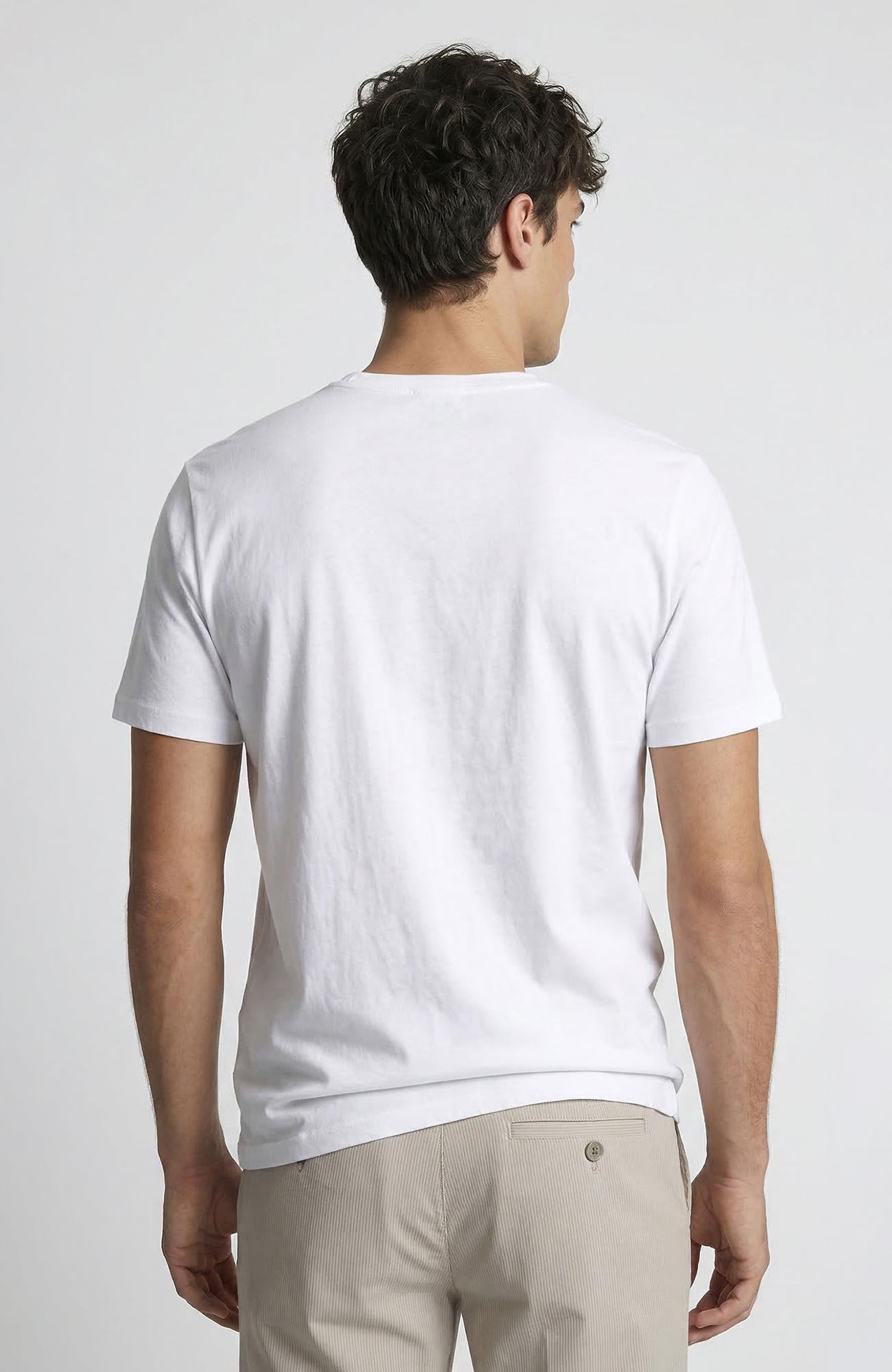 Network Erkek Beyaz Basic T-shirt