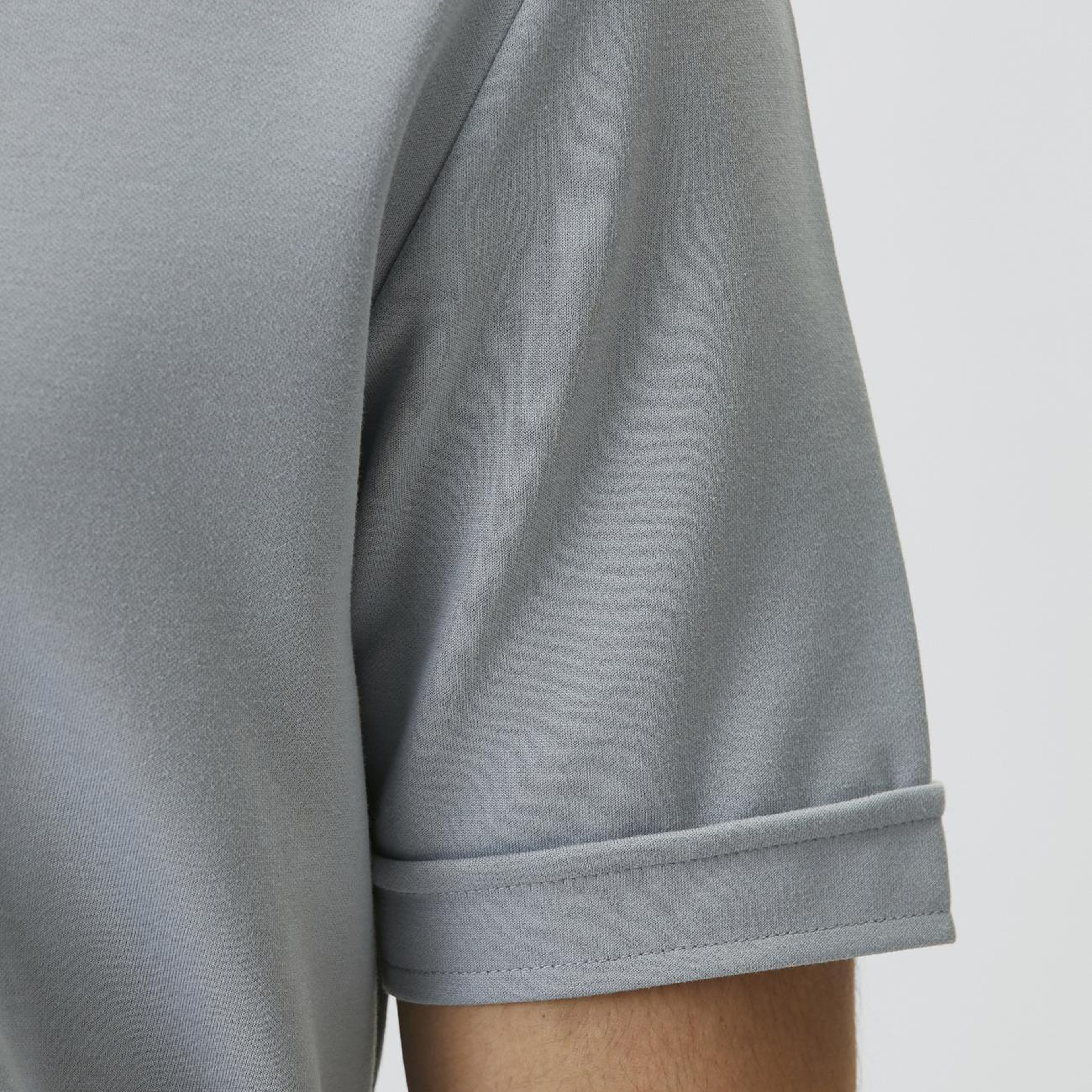 Network Erkek Slim Fit Açık Mavi Kısa Kol Örme Gömlek