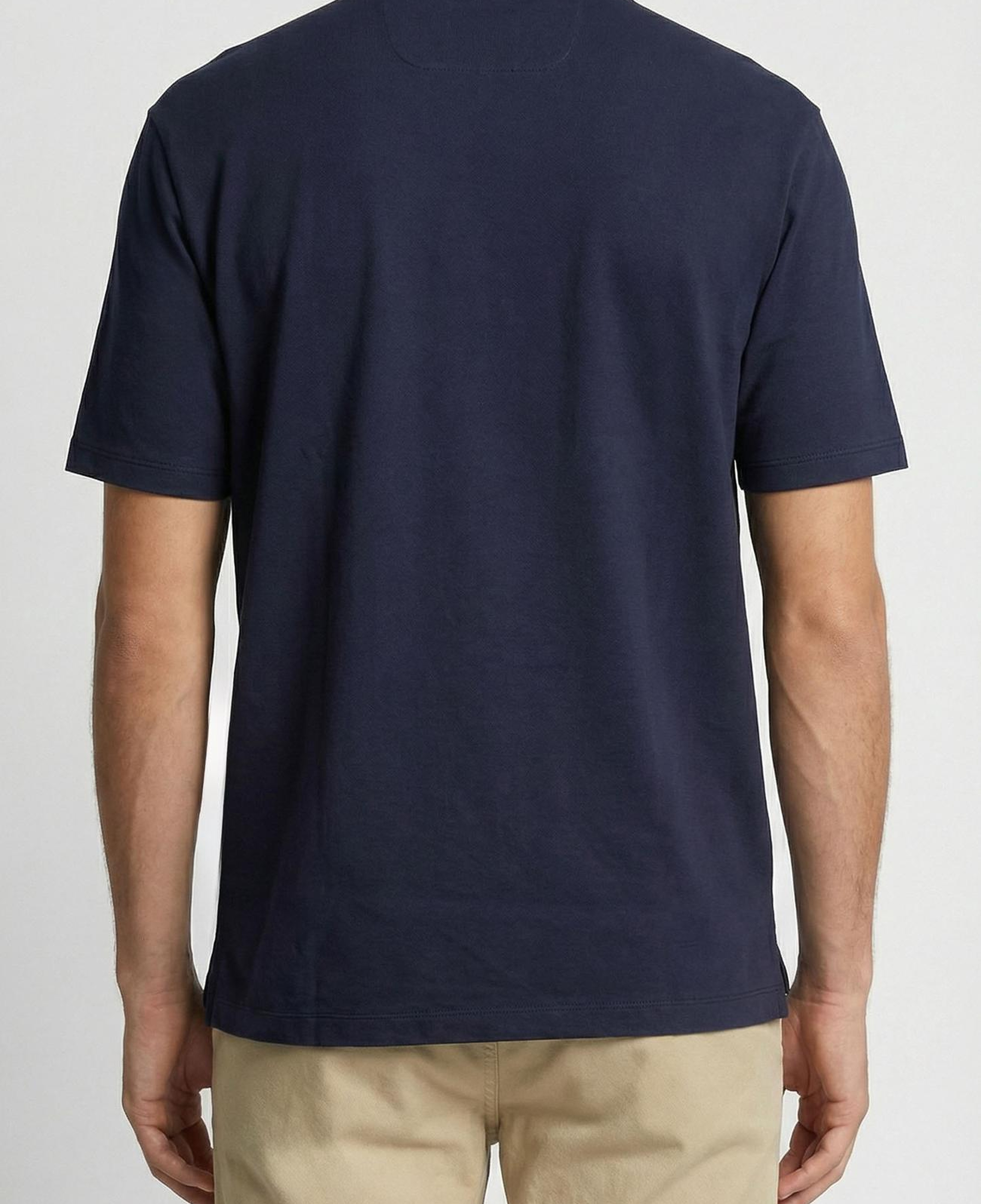 Network Erkek Non-Iron Polo Yaka Lacivert T-shirt