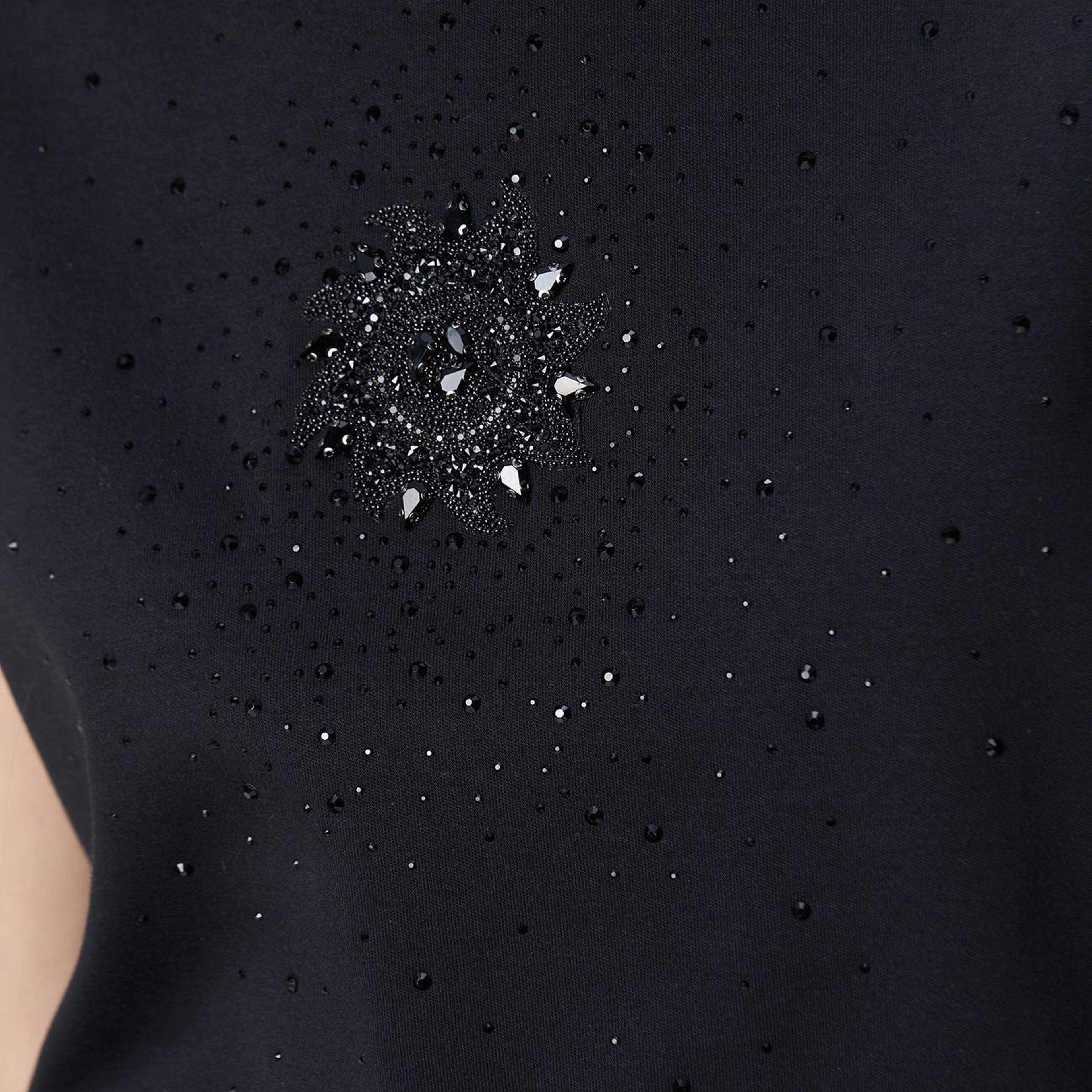 Network Kadın Siyah Baskılı T-shirt