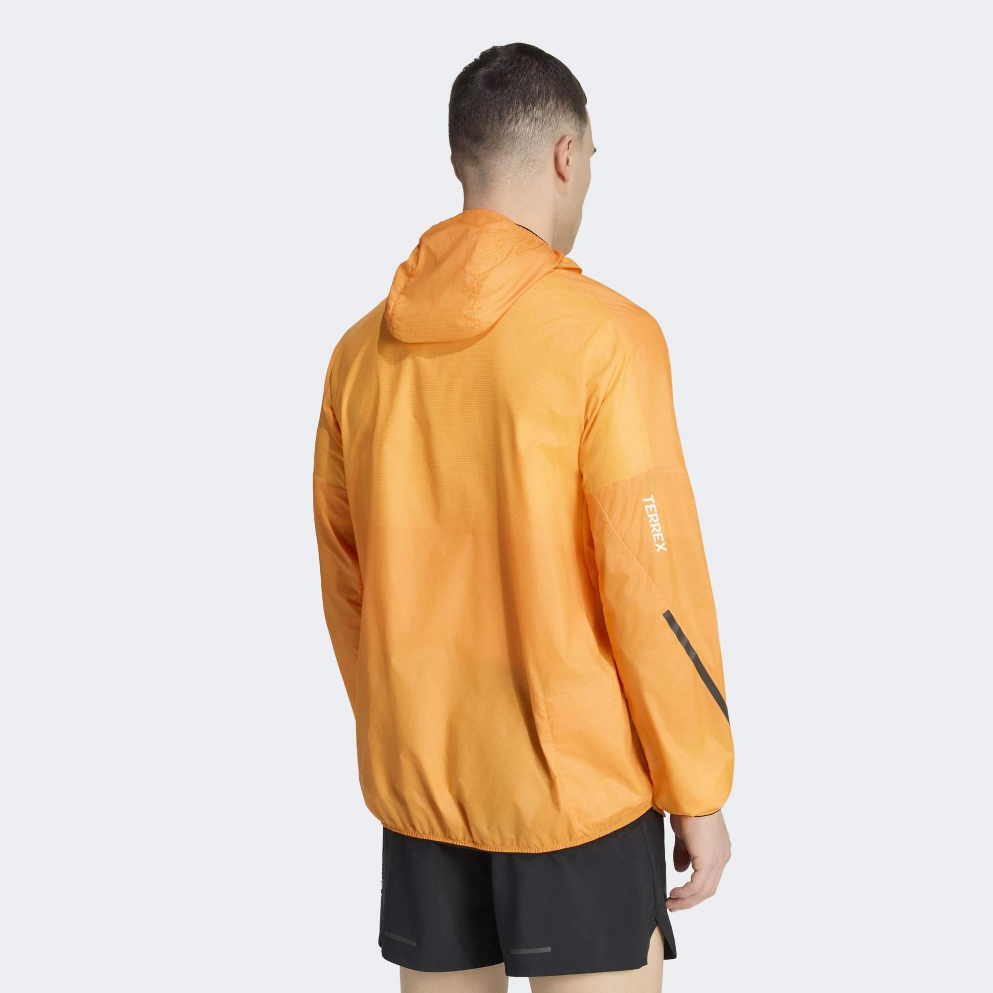 adidas Terrex Xperior Clima365 Light Windweave Erkek Turuncu Koşu Ceketi