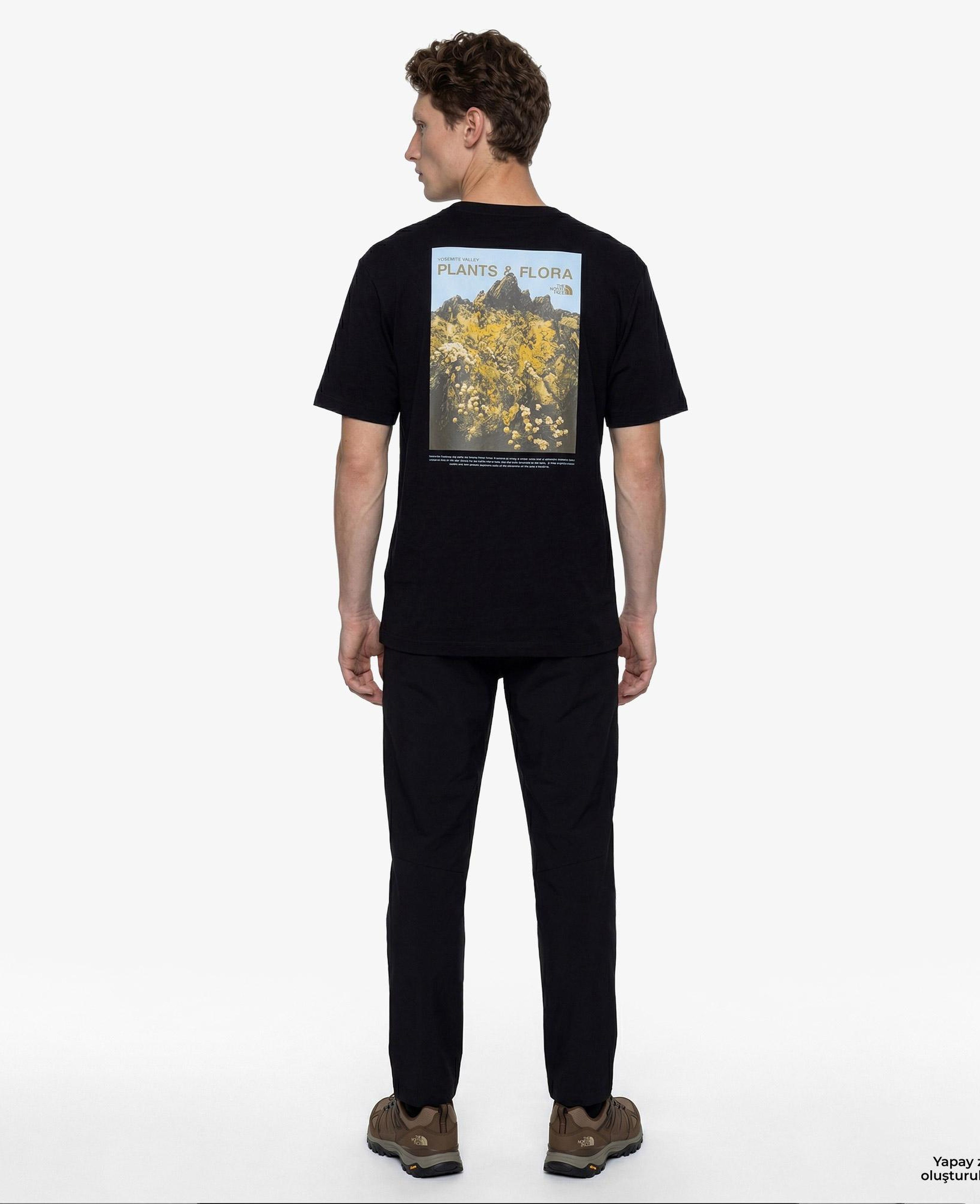 The North Face Plant Amp Flora Oversize Sleev Erkek Siyah T-Shirt