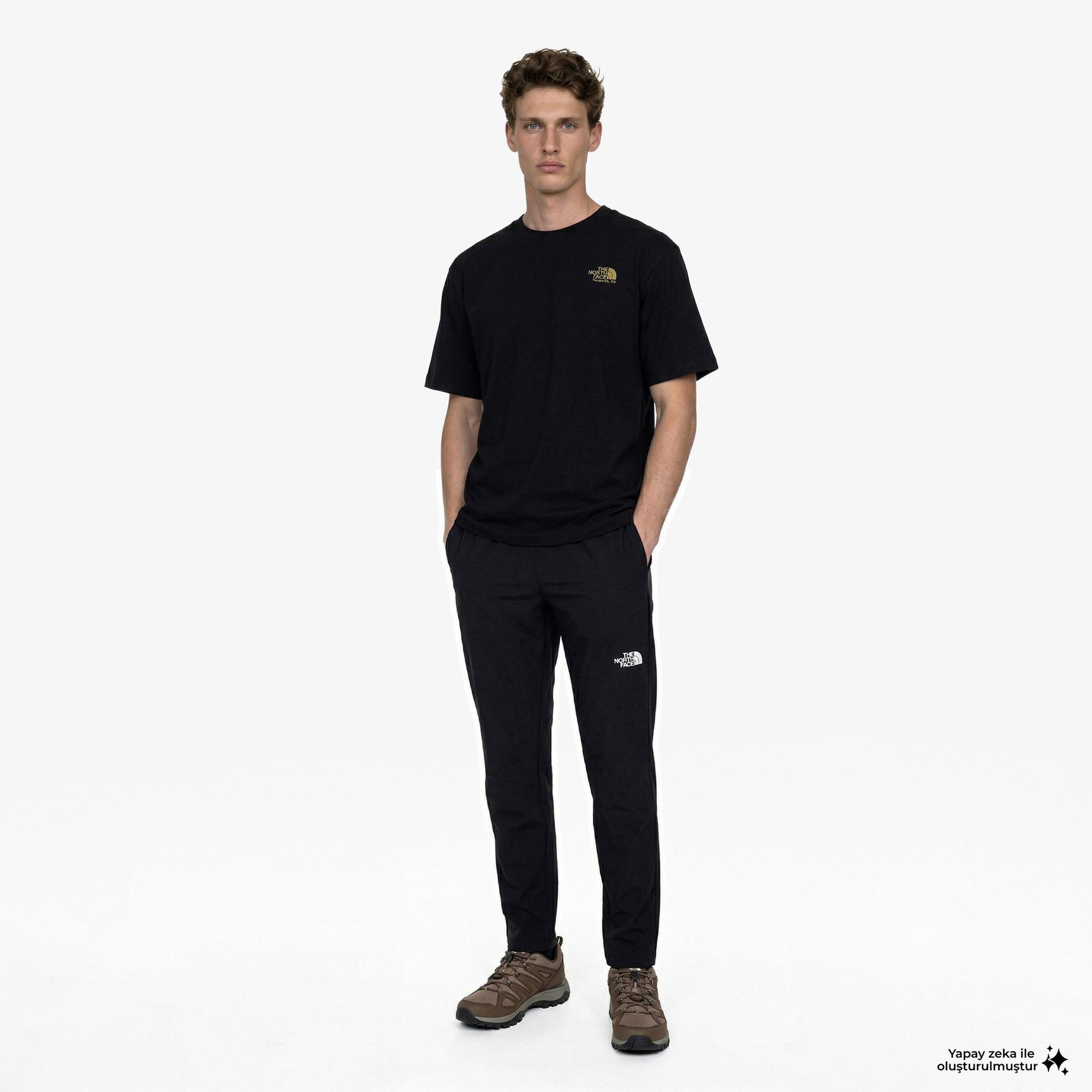 The North Face Plant Amp Flora Oversize Sleev Erkek Siyah T-Shirt