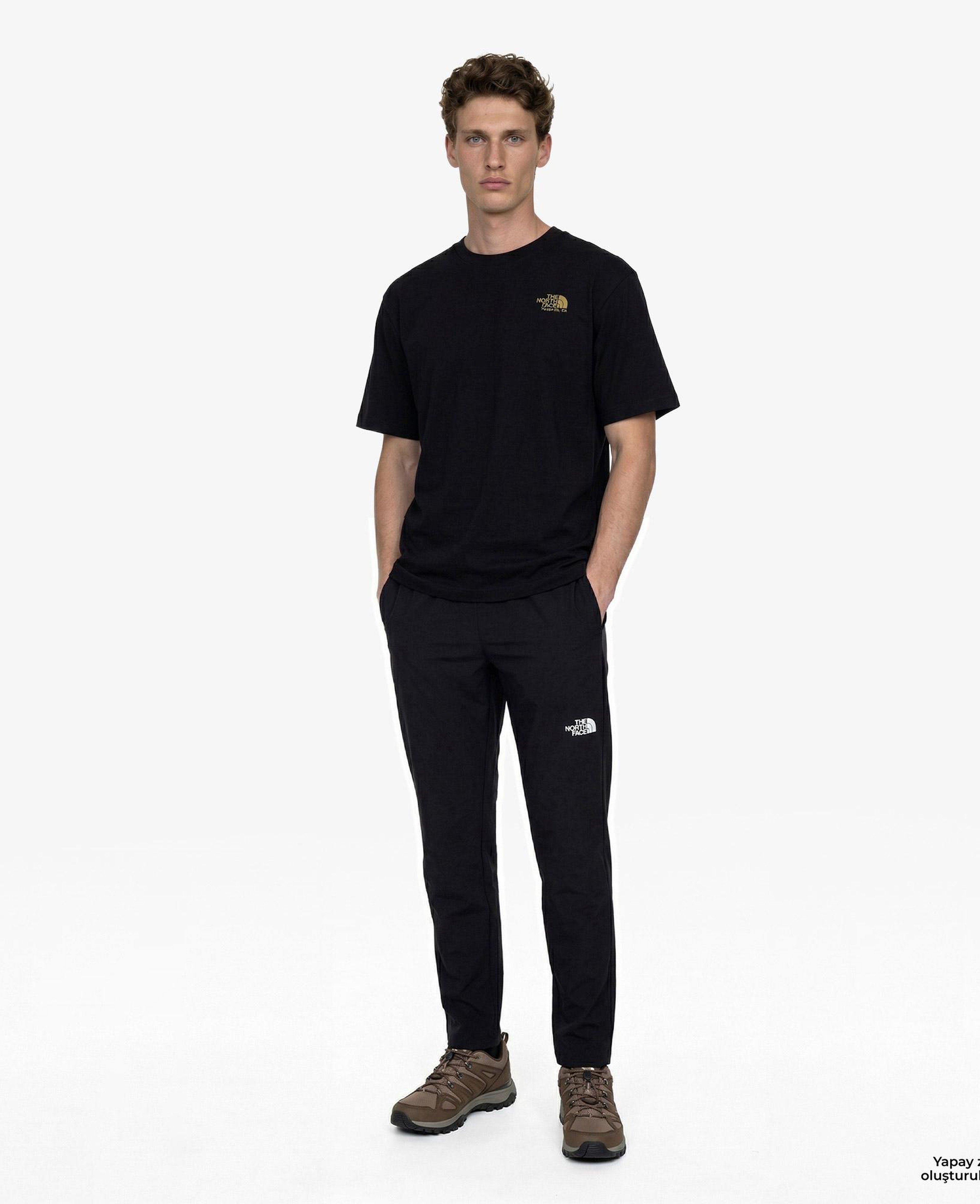 The North Face Plant Amp Flora Oversize Sleev Erkek Siyah T-Shirt