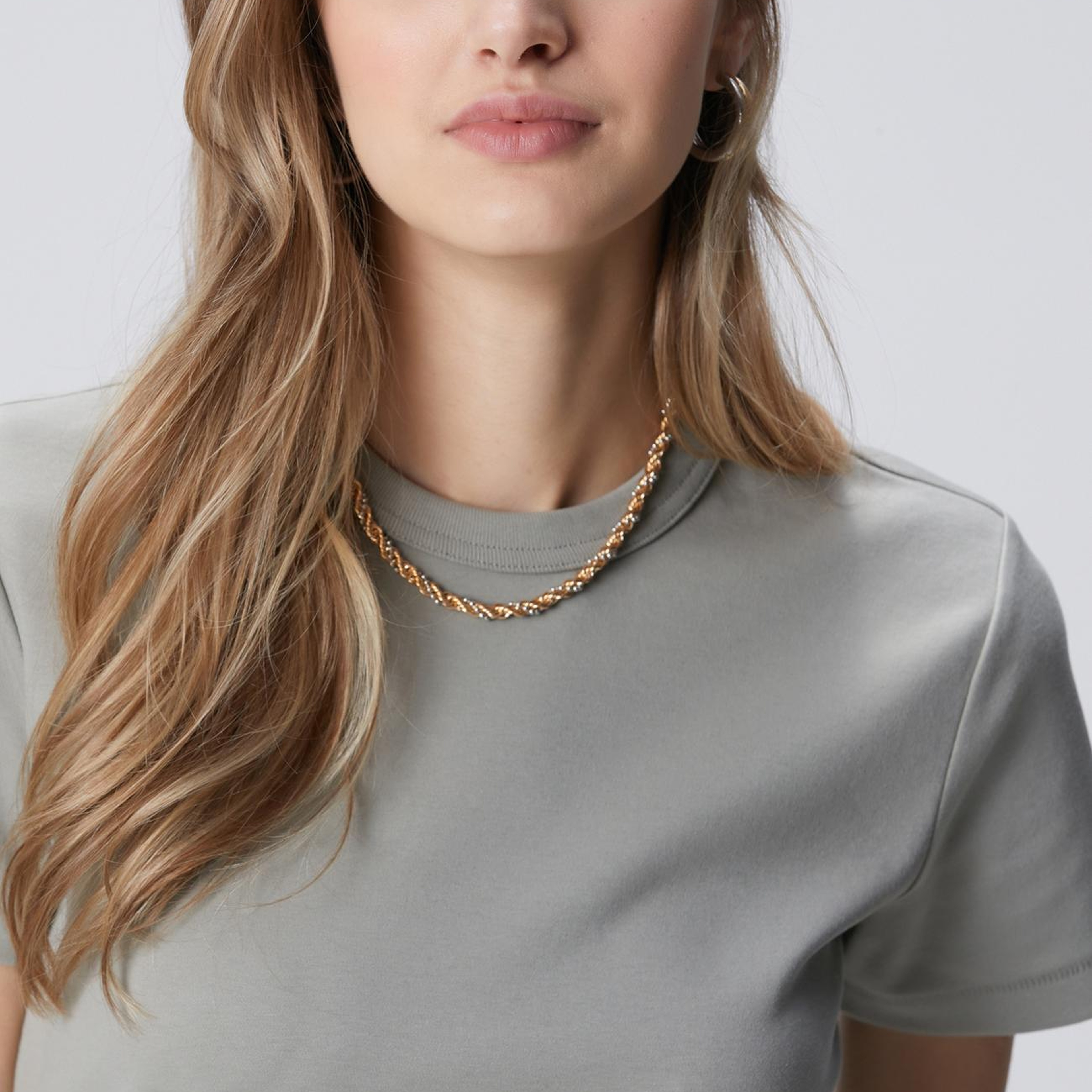 Network Kadın Açık Haki Basic T-shirt