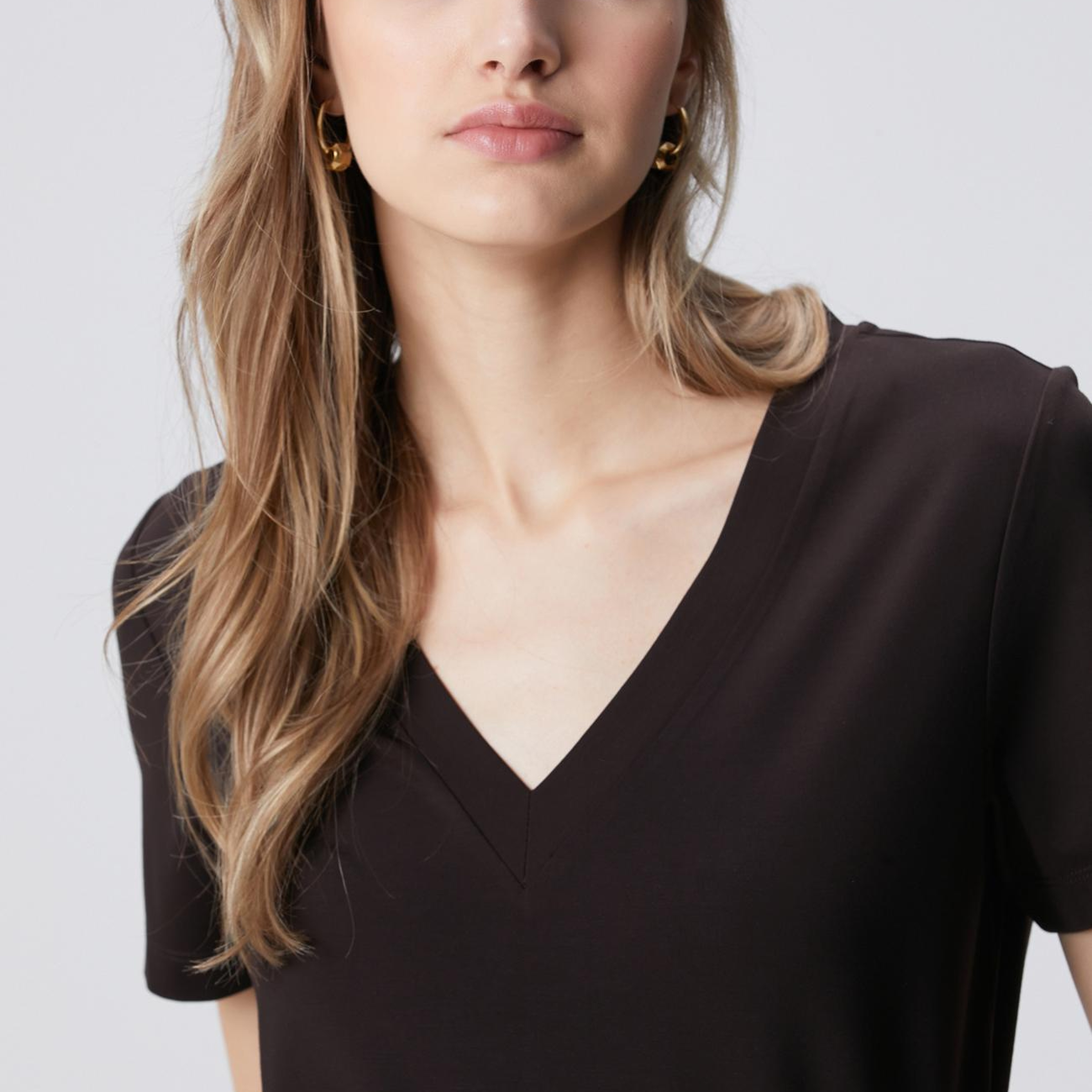 Network Kadın Kahverengi Basic T-shirt