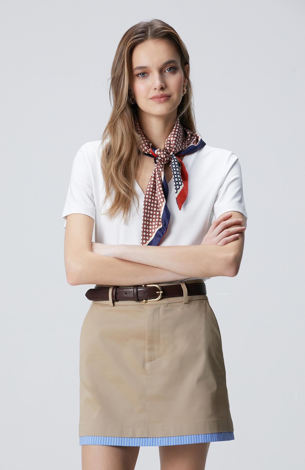 Network Kadın Kırık Beyaz Basic T-shirt