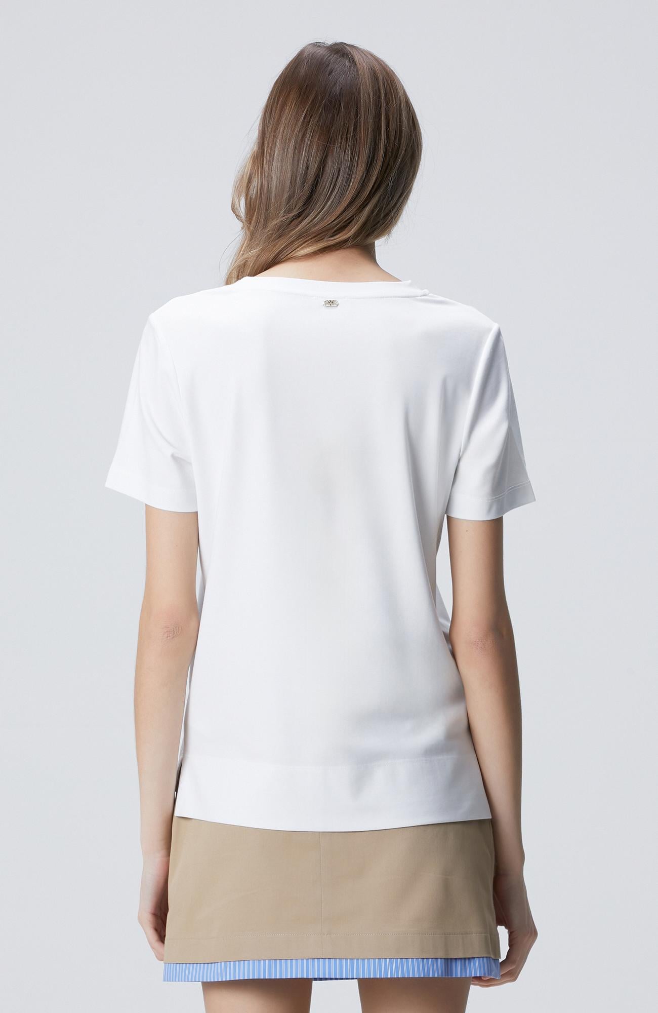 Network Kadın Kırık Beyaz Basic T-shirt