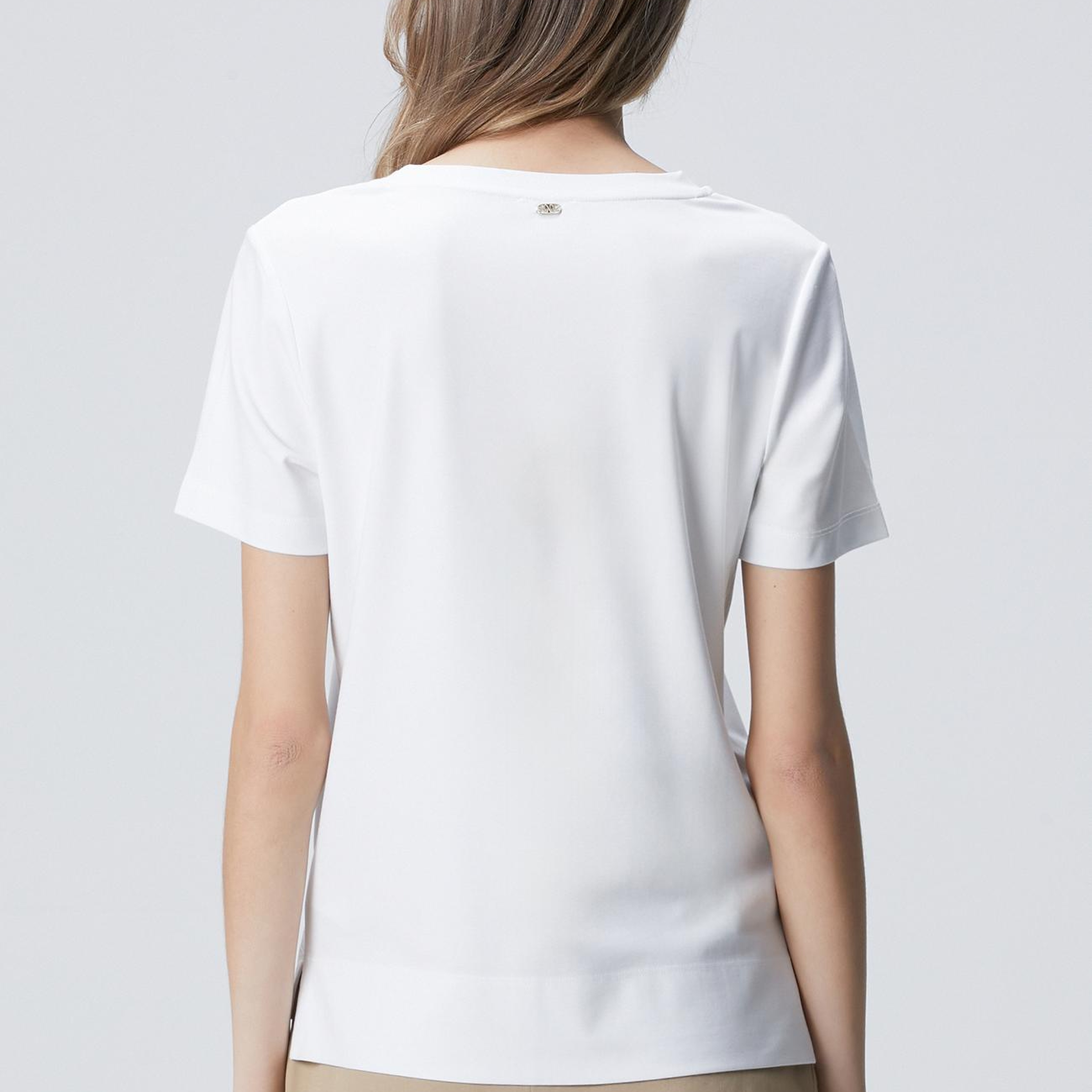 Network Kadın Kırık Beyaz Basic T-shirt