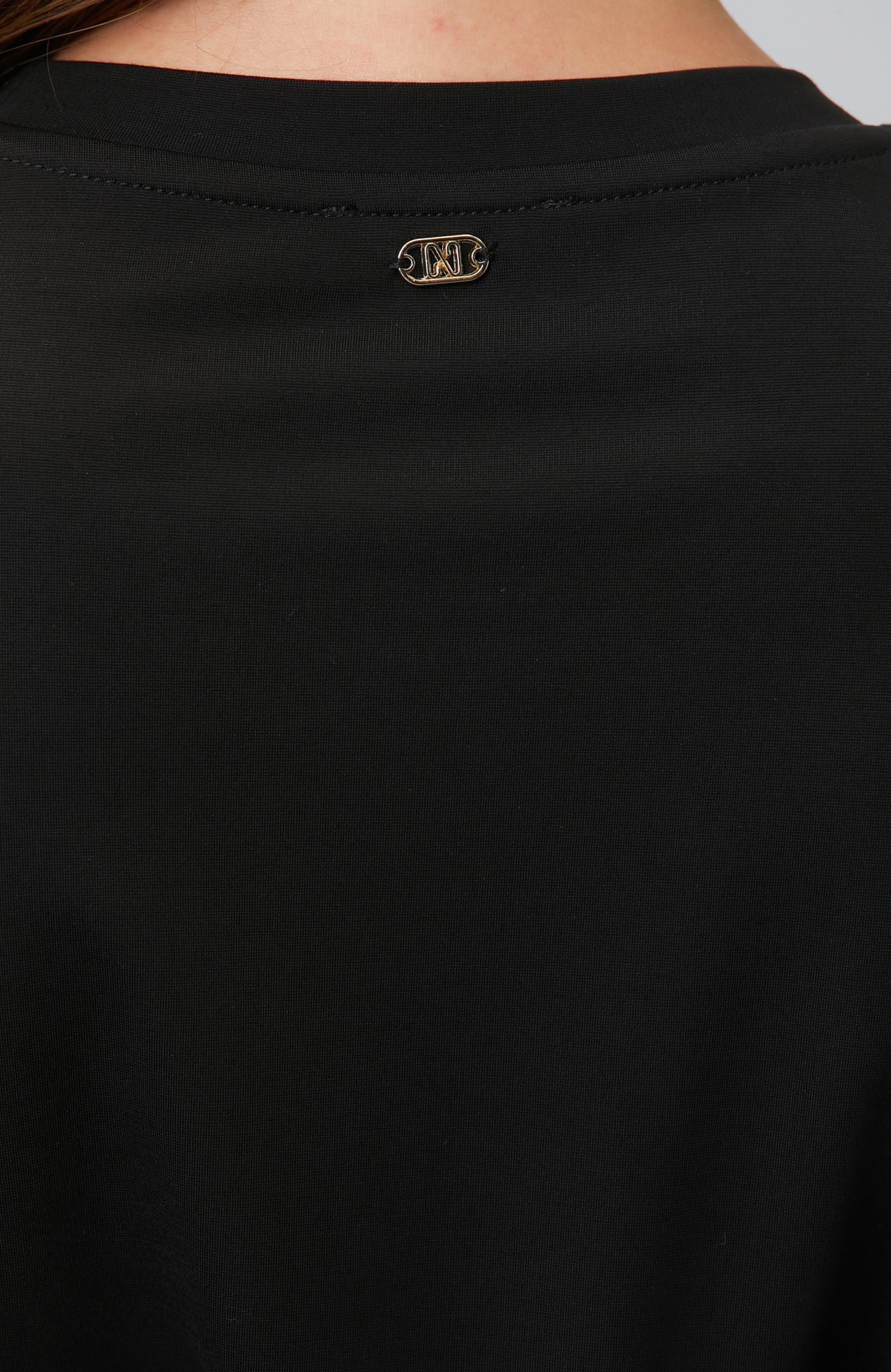 Network Kadın Siyah Basic T-shirt