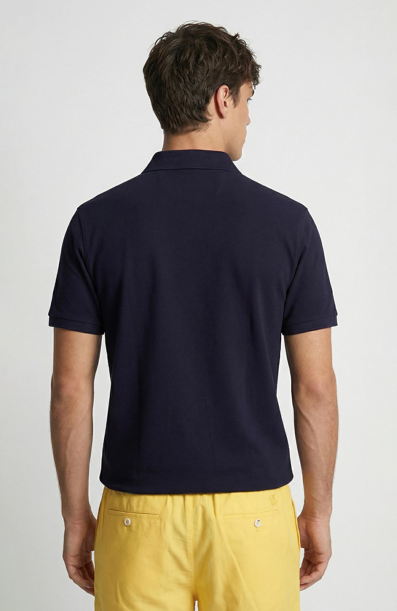 Network Erkek Lacivert Polo Yaka Pike T-Shirt