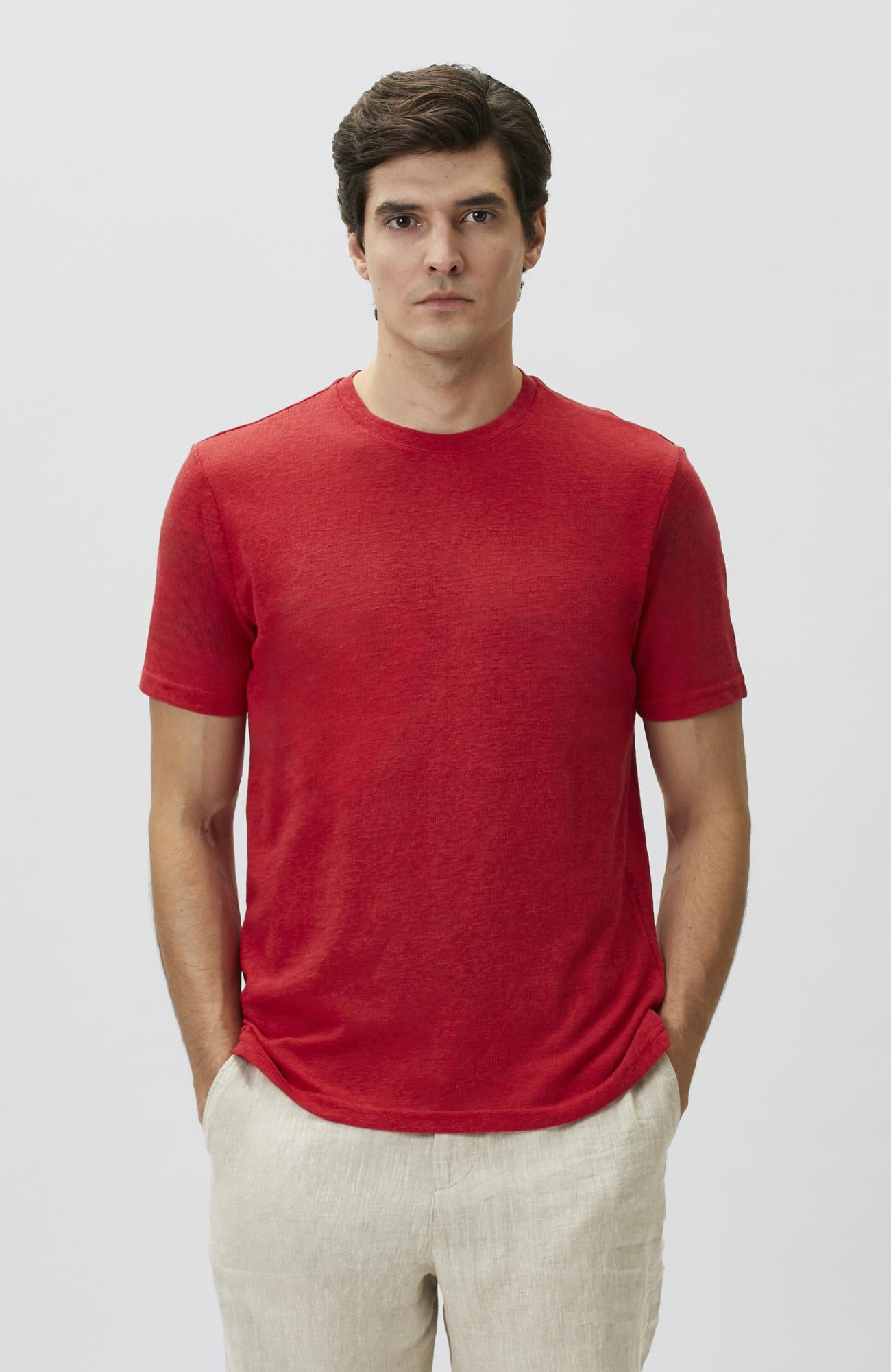 Network Erkek Kırmızı Basic T-shirt