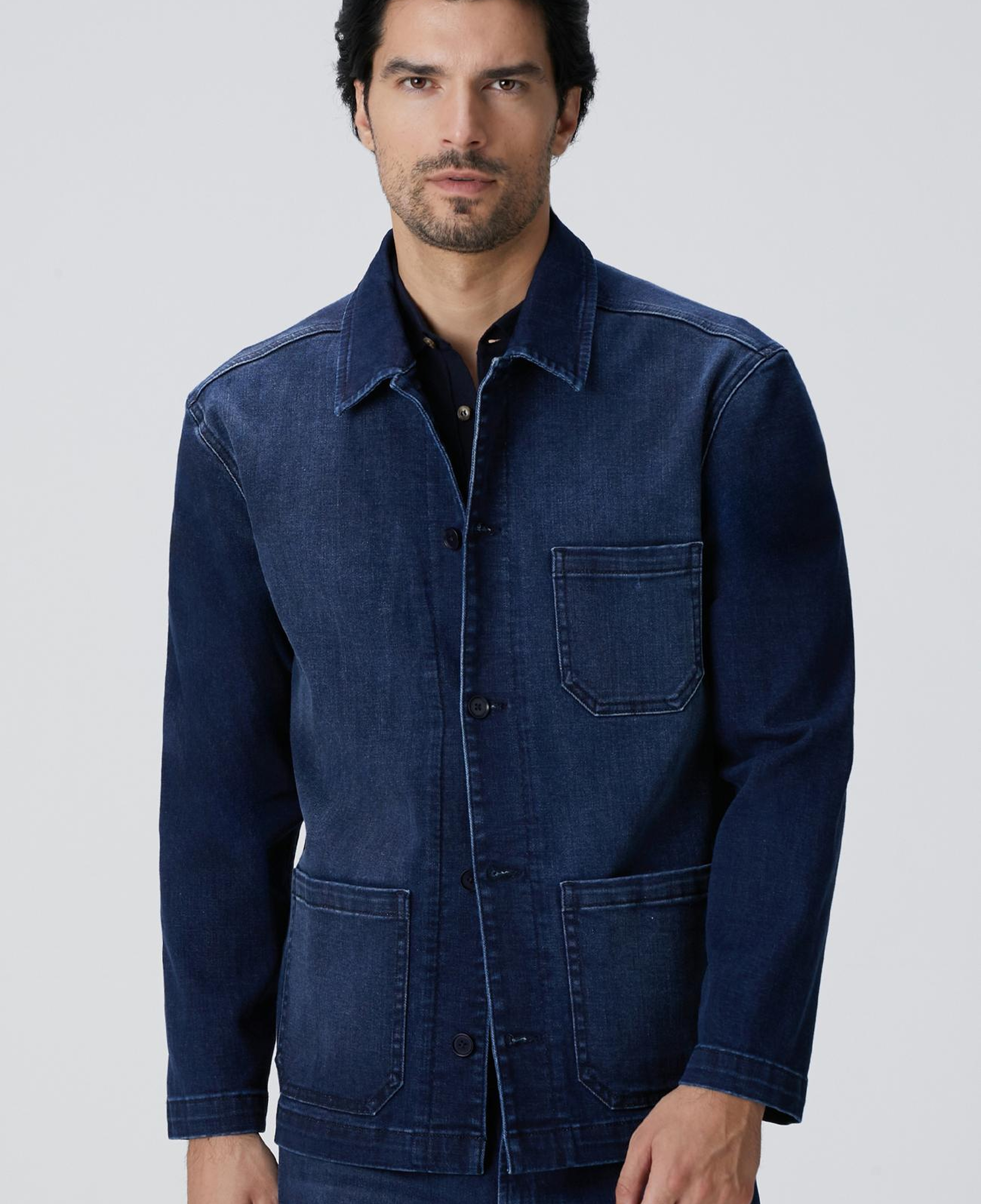 Network Erkek Mavi Casmere Touch Denim Ceket