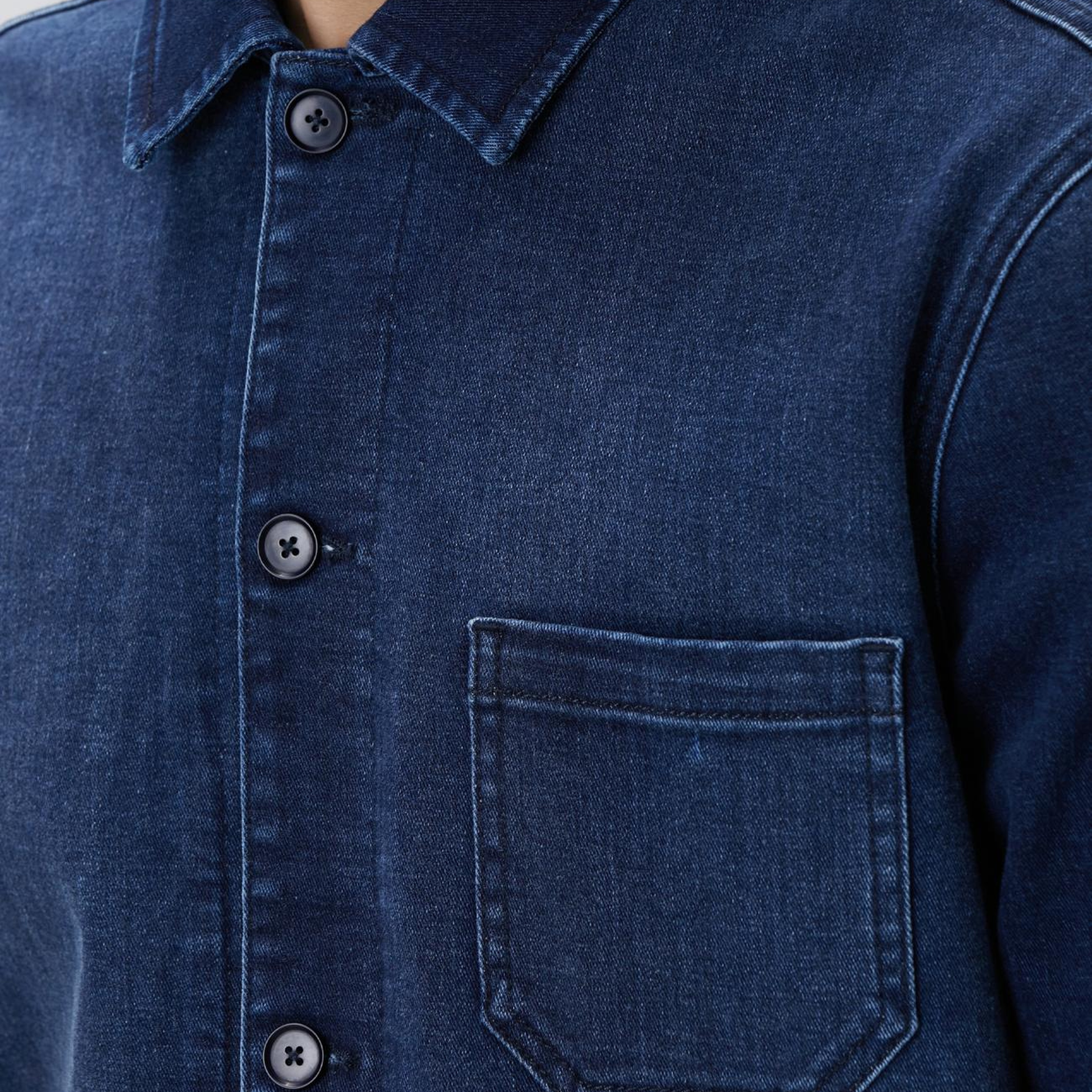 Network Erkek Mavi Casmere Touch Denim Ceket