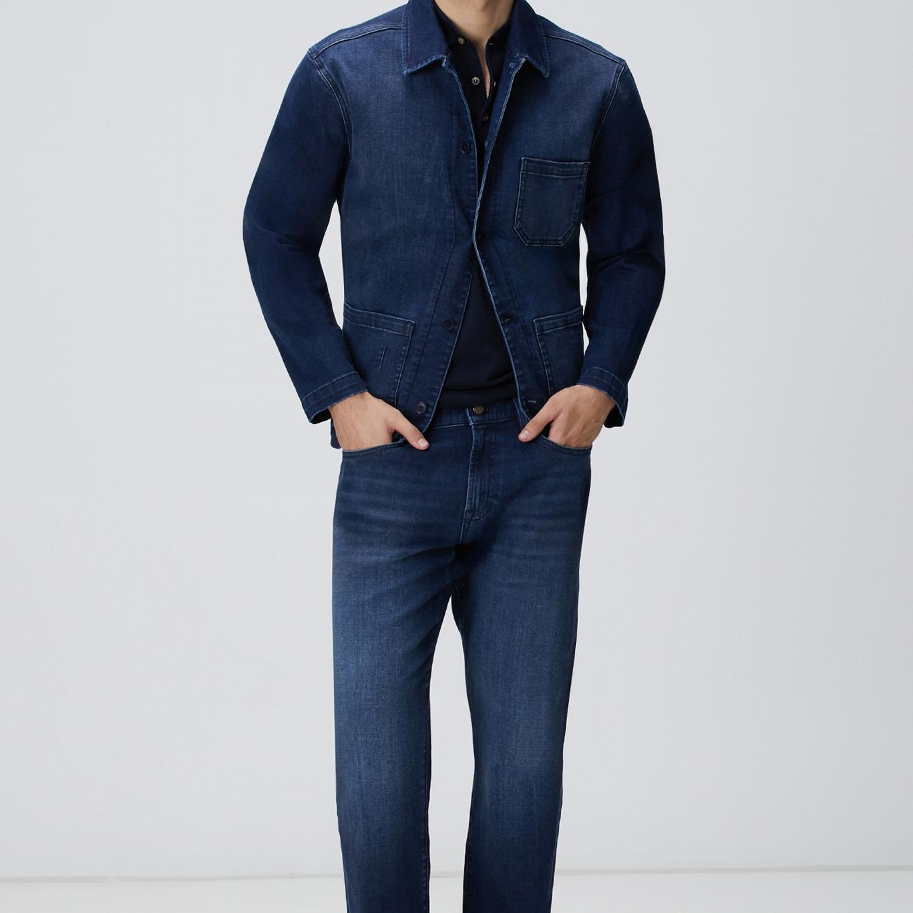 Network Erkek Mavi Casmere Touch Denim Ceket