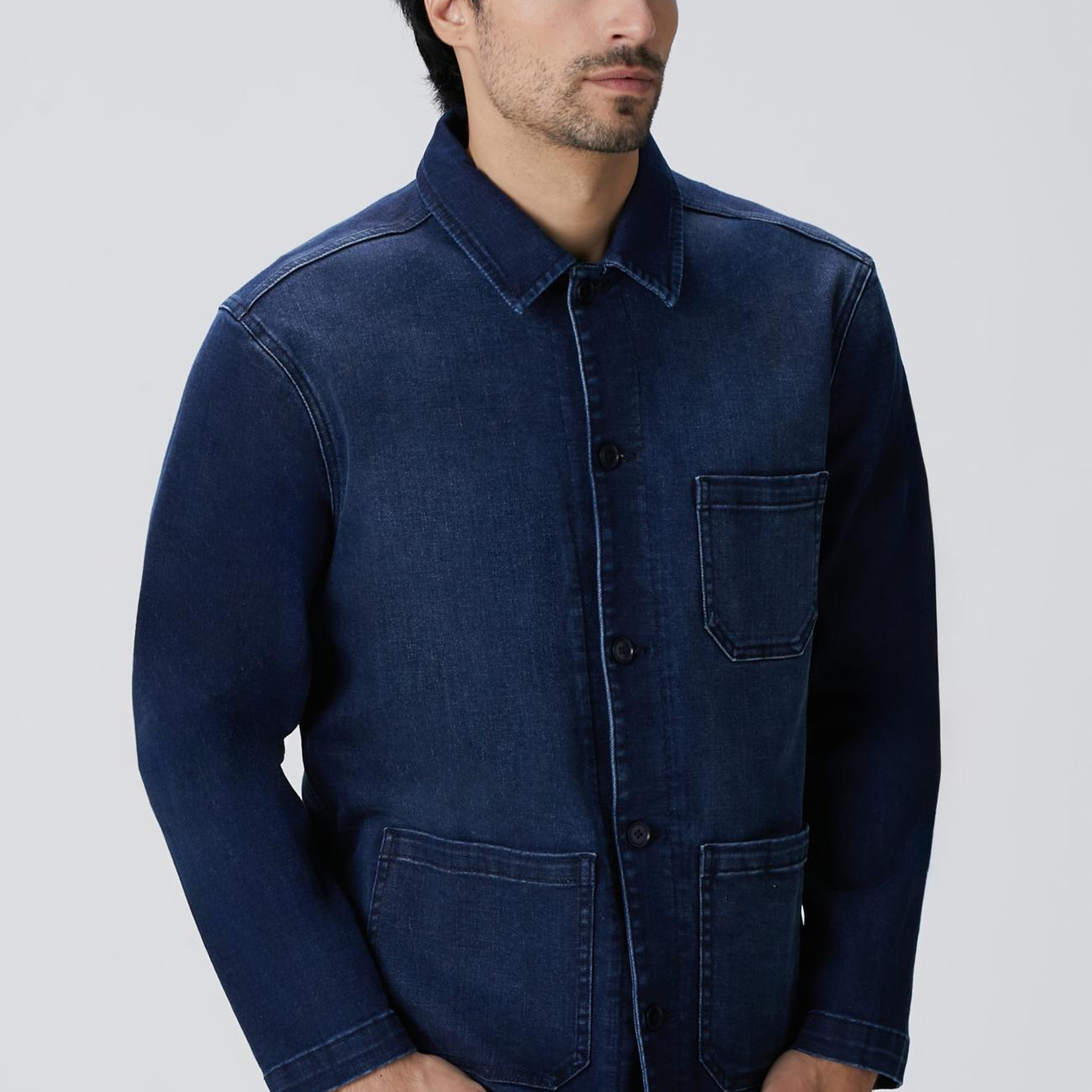 Network Erkek Mavi Casmere Touch Denim Ceket