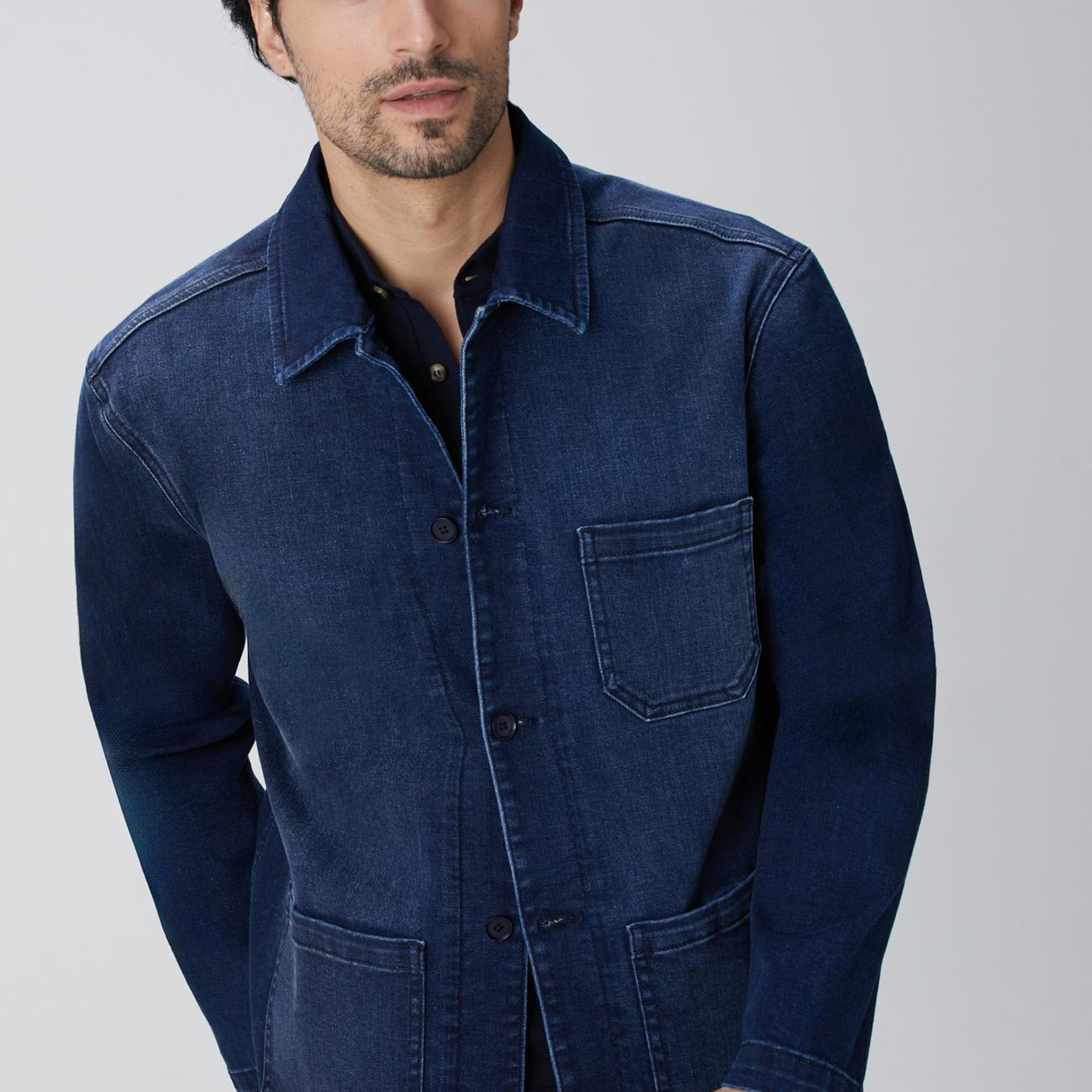 Network Erkek Mavi Casmere Touch Denim Ceket