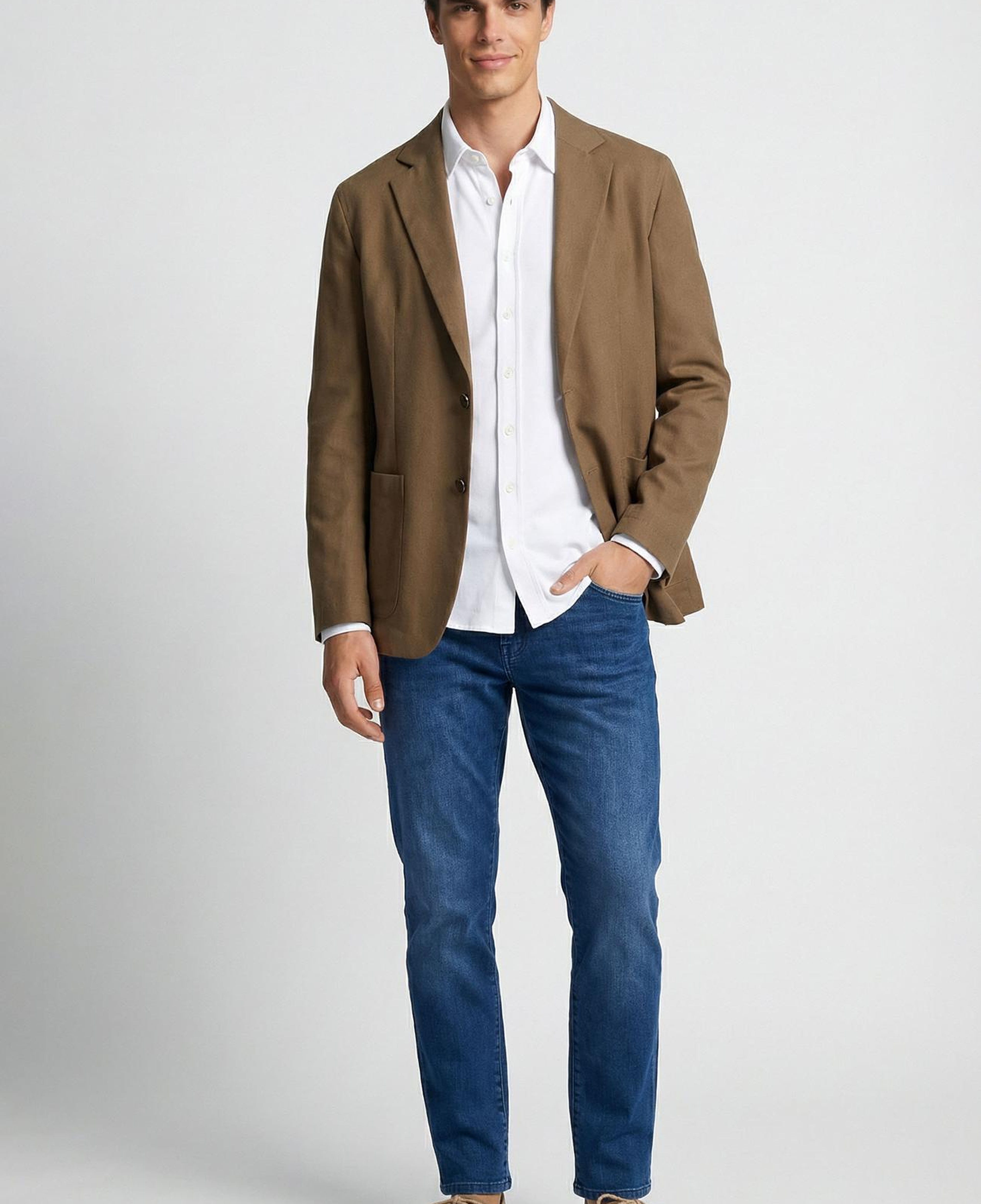 Network Erkek Mavi Cashmere Touch Denim Pantolon