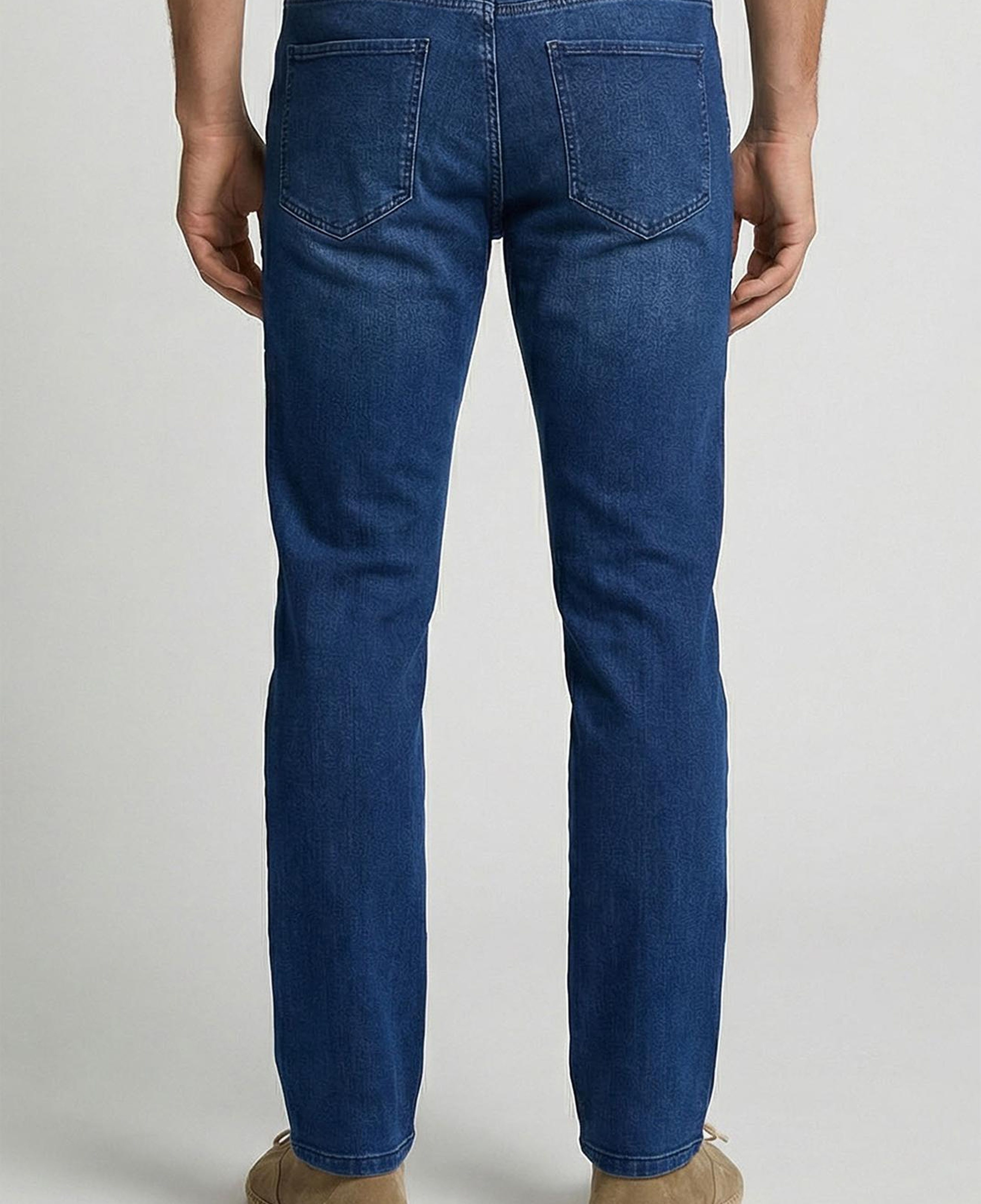 Network Erkek Mavi Cashmere Touch Denim Pantolon