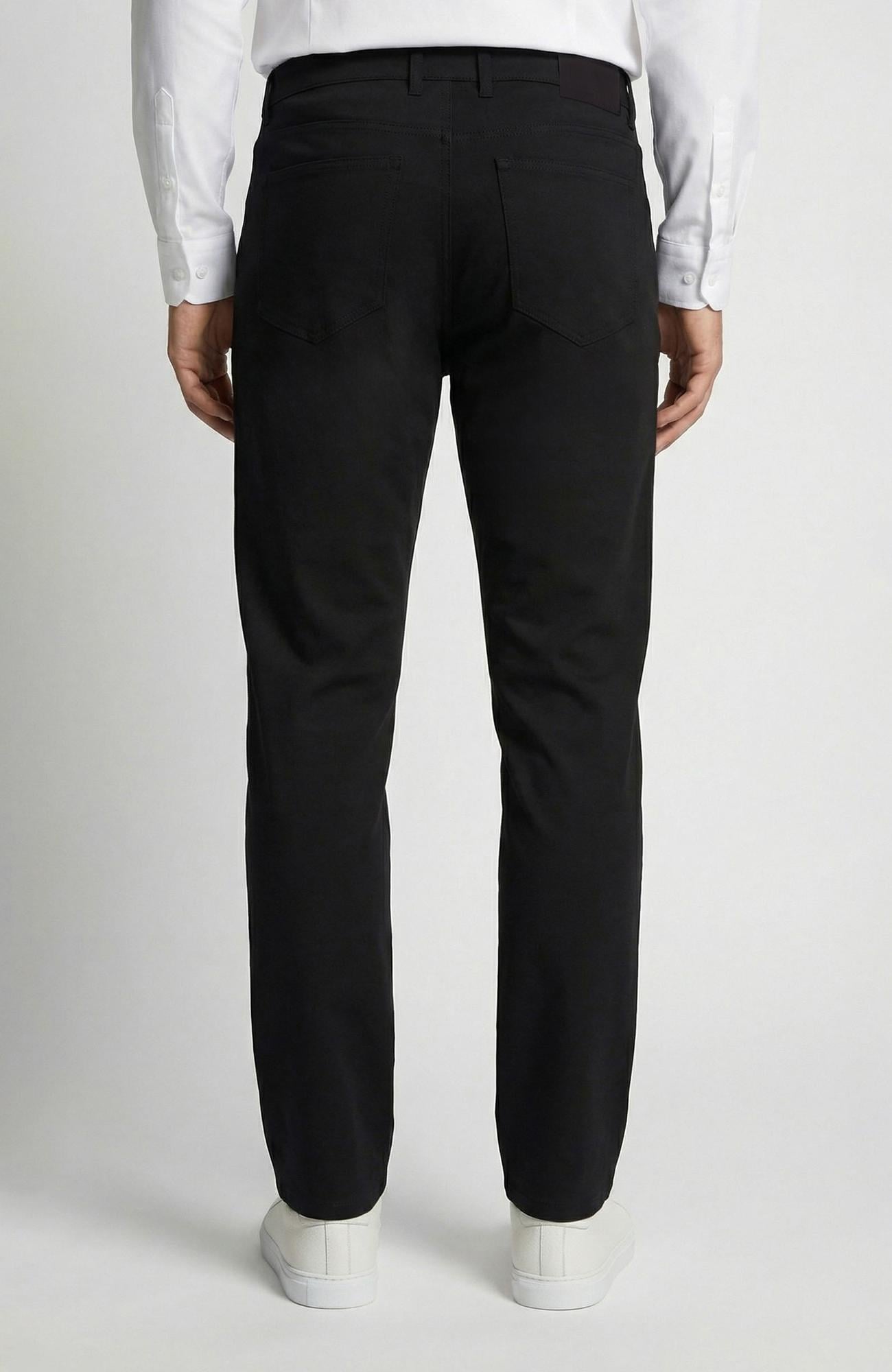 Network Erkek Slim Fit Siyah 5 Cep Dokuma Casual Pantolon