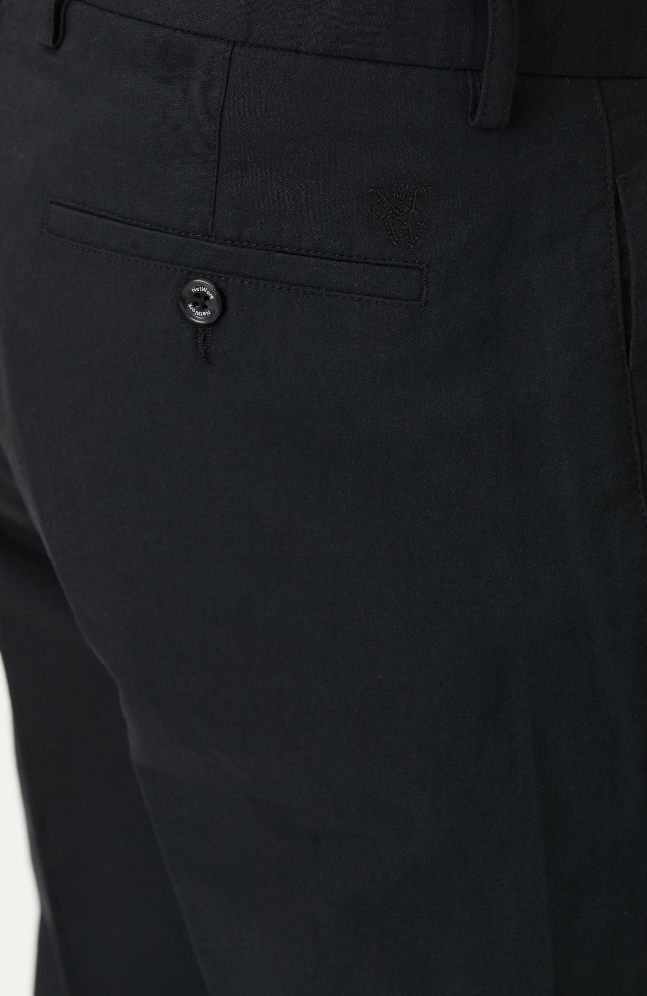 Network Erkek Siyah Casual Pantolon