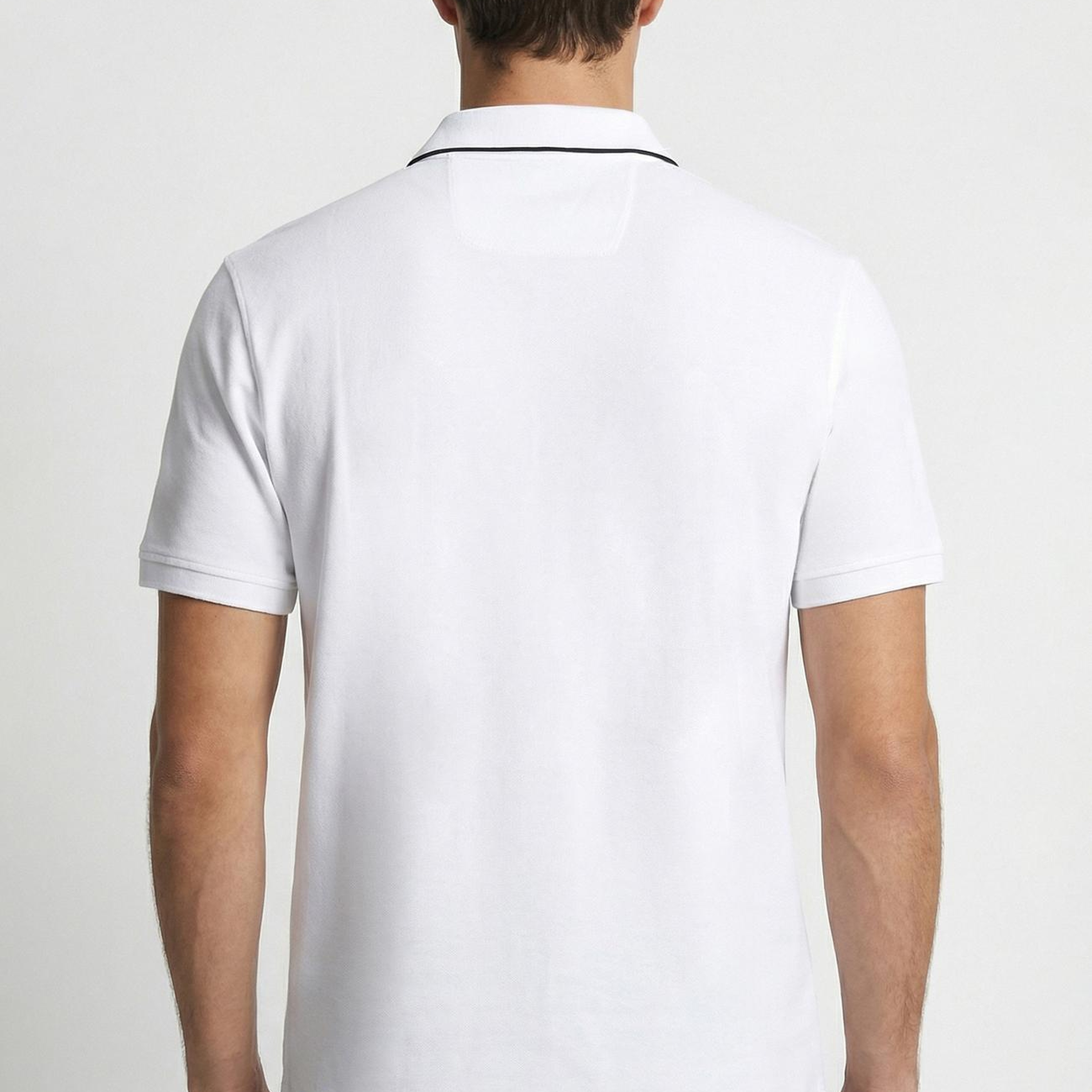 Network Erkek N-Tech Beyaz Fermuarlı T-shirt